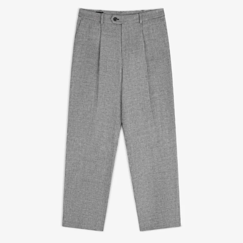 Houndstooth Pleated Trouser made by Aime Leon Dore