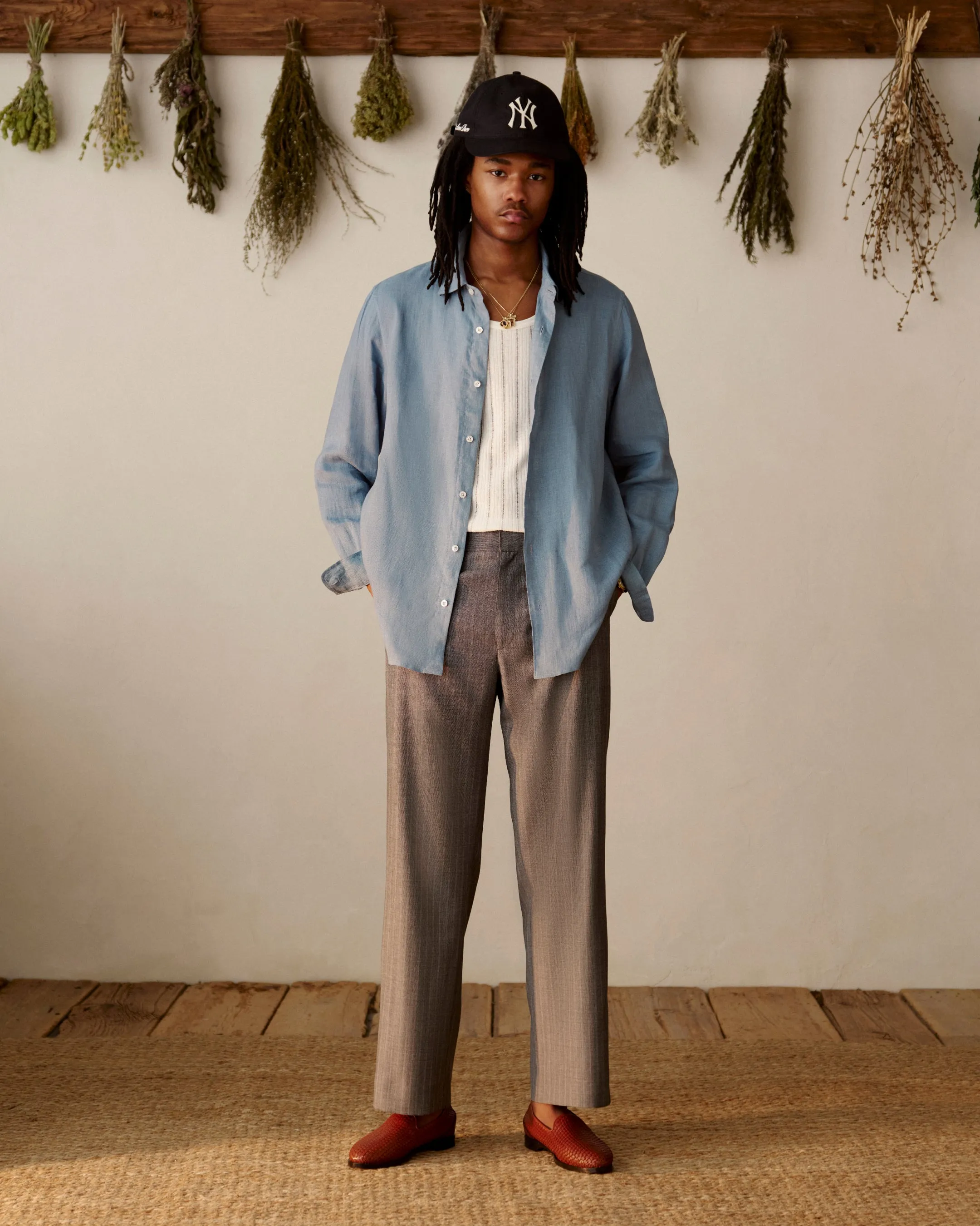 Houndstooth Pleated Trouser sold by Aime Leon Dore product image thumbnail 3