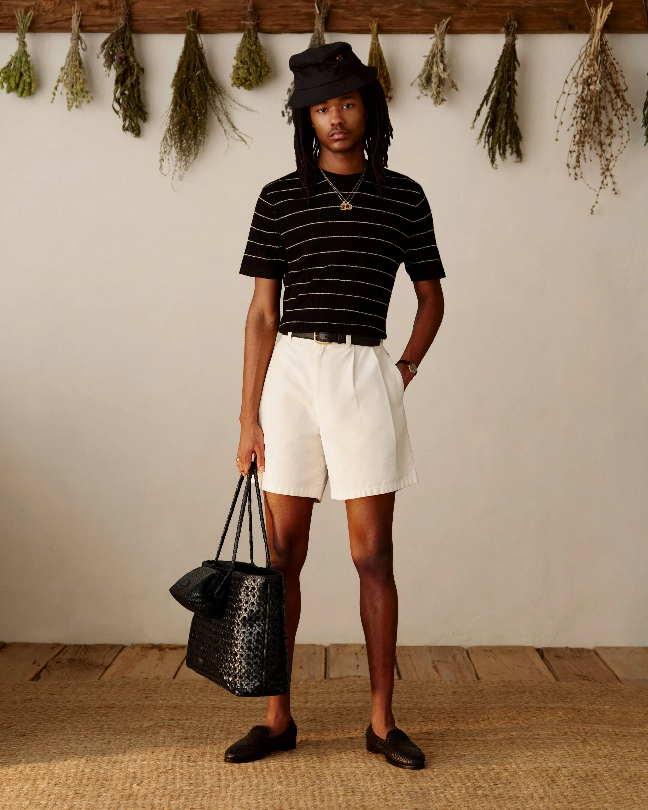 Leather Raffia Loafer sold by Aime Leon Dore product image thumbnail 3