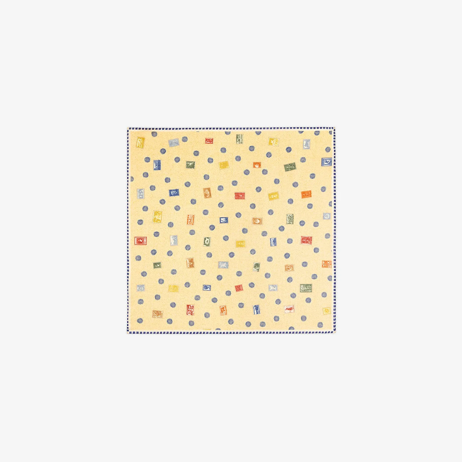 Vintage Stamps Wool Silk Bandana sold by Aime Leon Dore