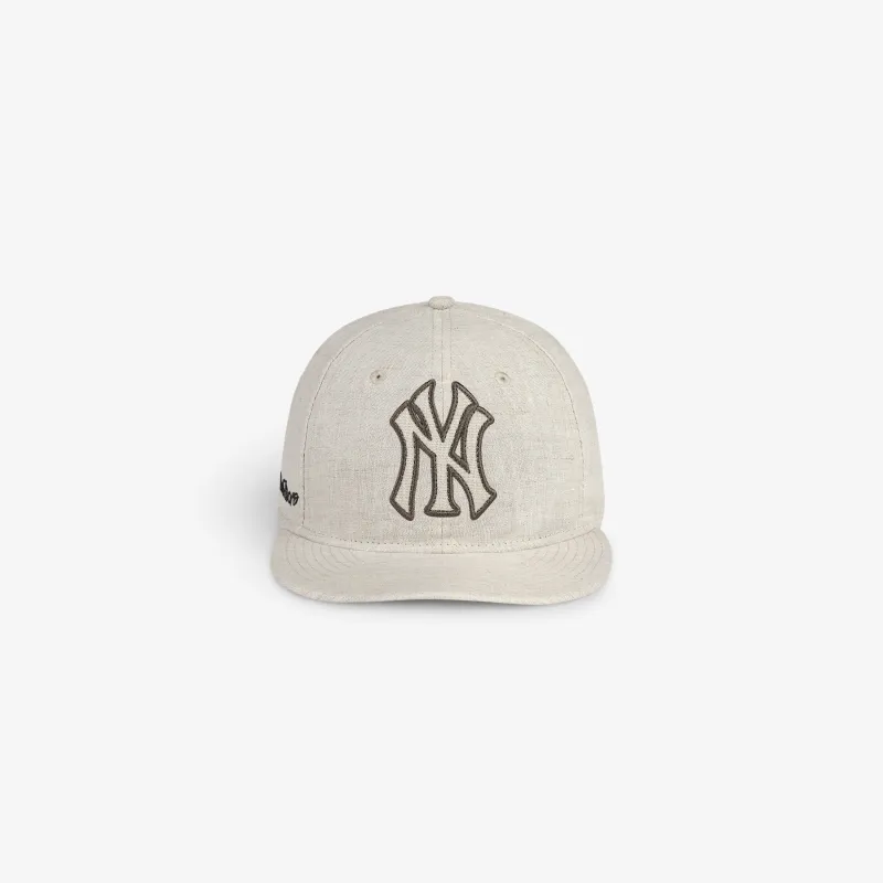 ALD / New York Yankees Linen Retro Fit Hat made by Aime Leon Dore