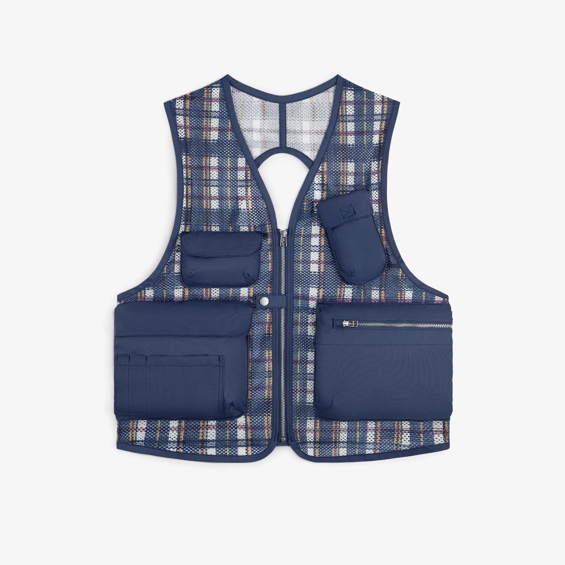 Nylon Madras Utility Vest sold by Aime Leon Dore