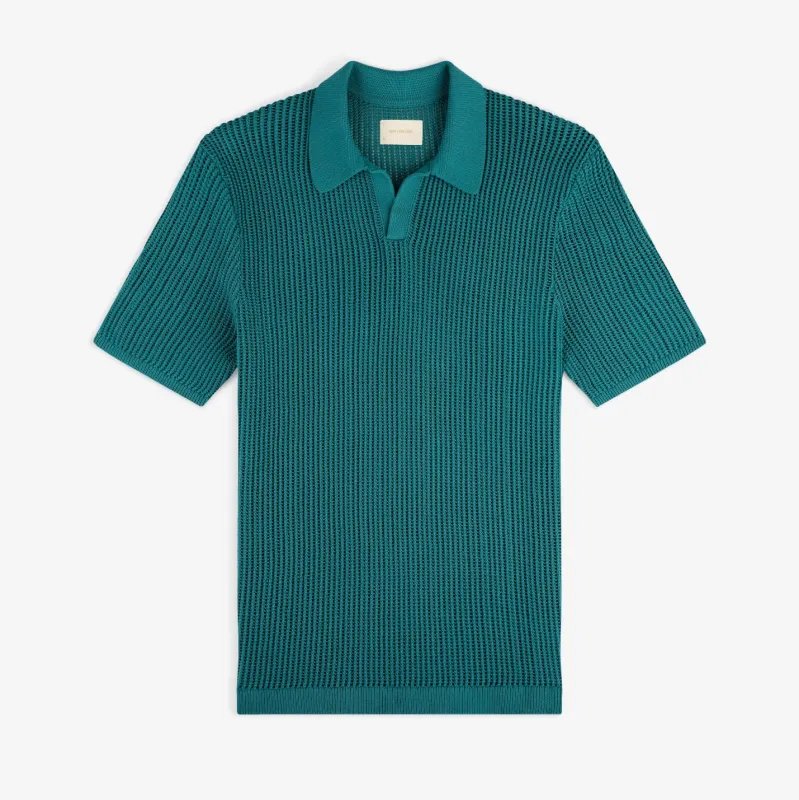 Mesh Knit Polo made by Aime Leon Dore
