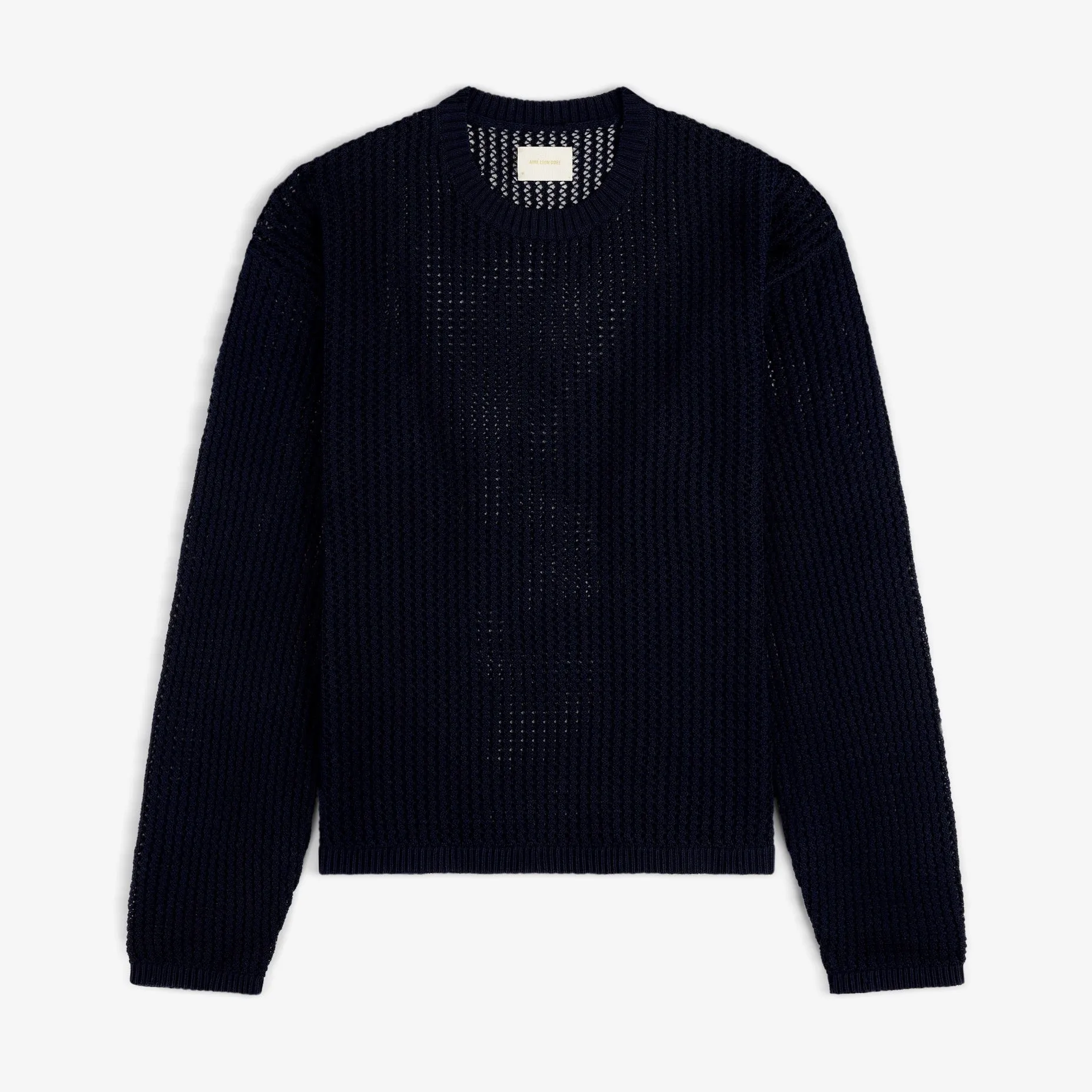 Cotton Eyelet Crewneck Sweater sold by Aime Leon Dore