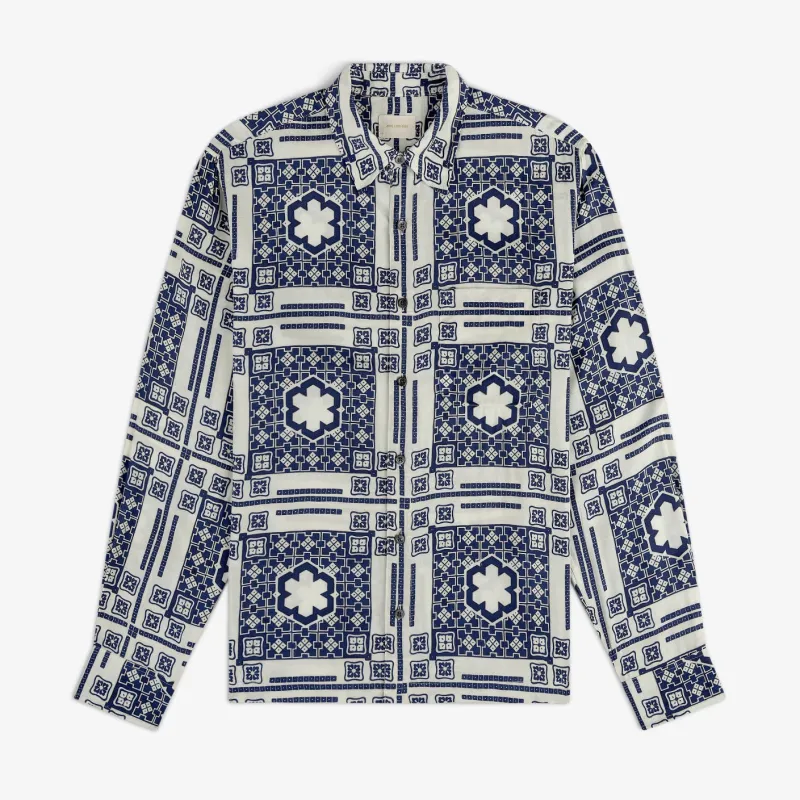 Mosaic Button Down Shirt made by Aime Leon Dore