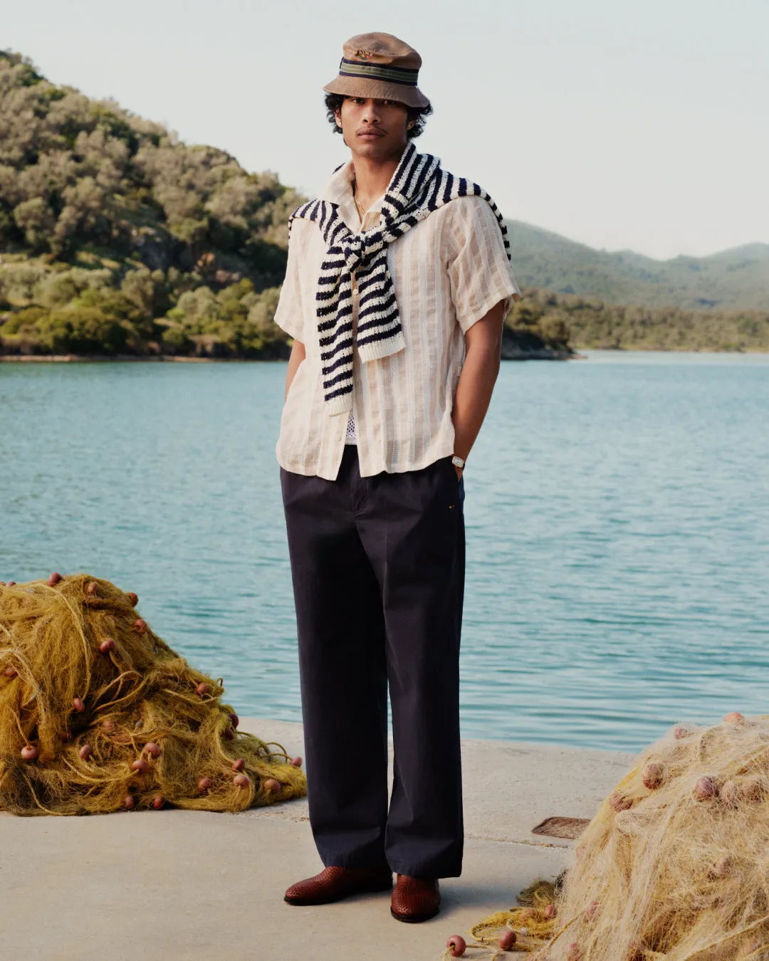 Washed Cotton Windbreaker Pant sold by Aime Leon Dore product image thumbnail 3