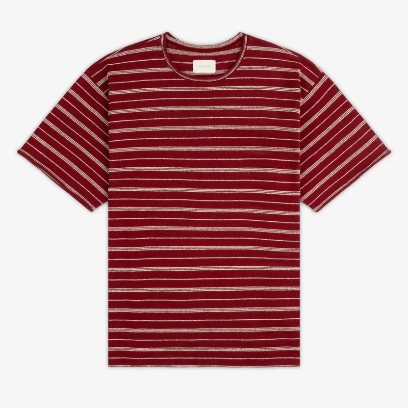Jacquard Striped Rollneck Tee made by Aime Leon Dore