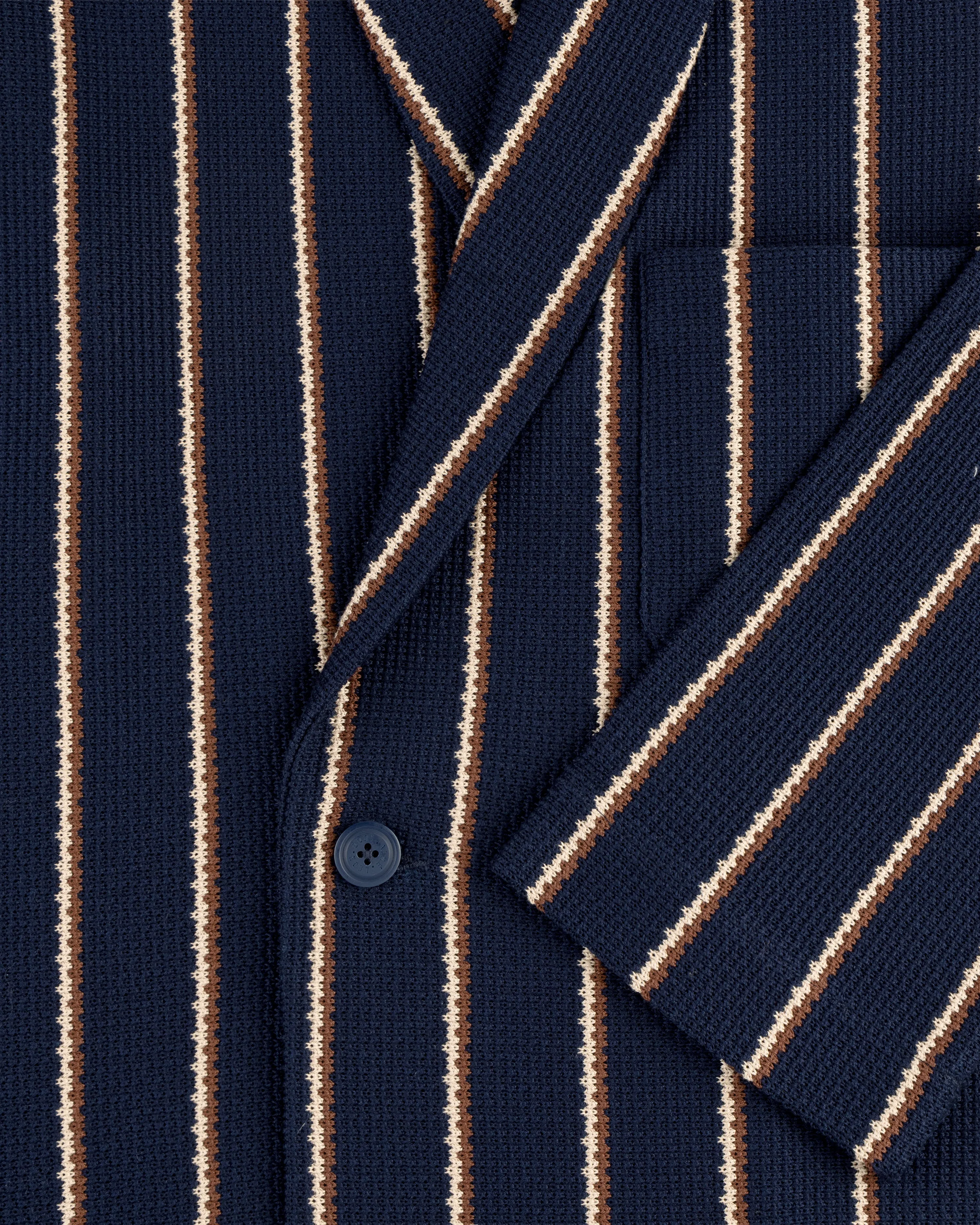 Striped Jacquard Shawl Collar Jacket sold by Aime Leon Dore product image thumbnail 3