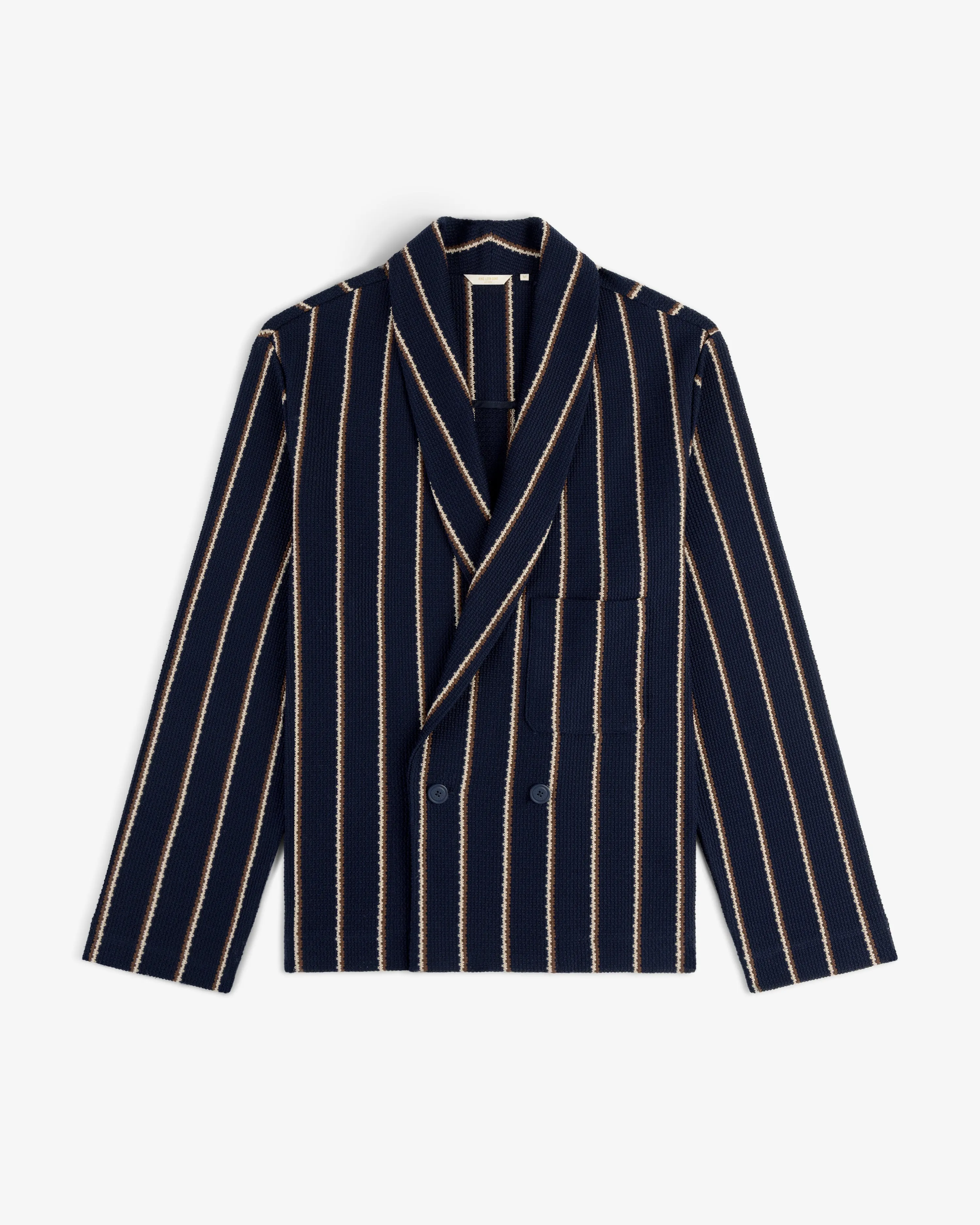 Striped Jacquard Shawl Collar Jacket sold by Aime Leon Dore product image thumbnail 2