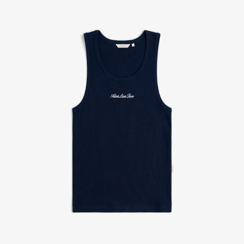 Embroidered   Logo  Tank  Top made by Aime Leon Dore