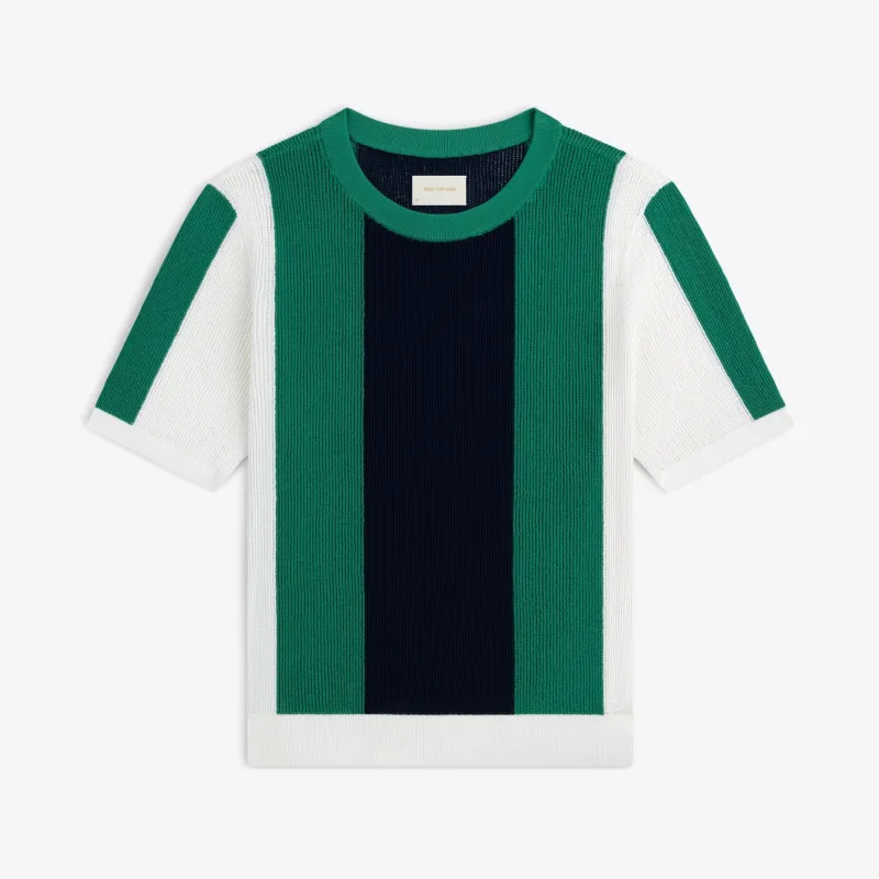 Striped Mesh Knit Tee made by Aime Leon Dore