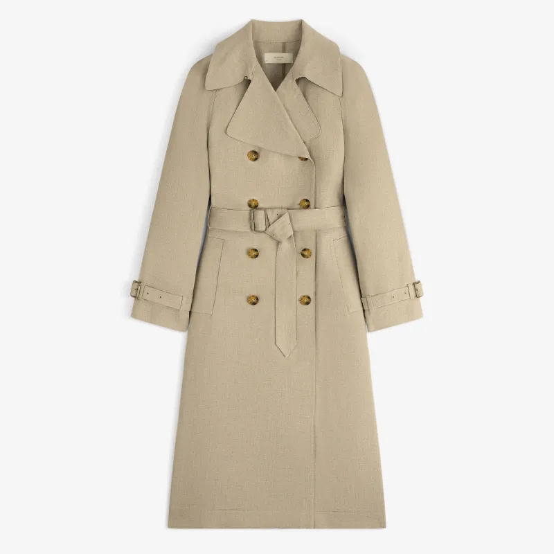 Linen Trench Coat made by Aime Leon Dore