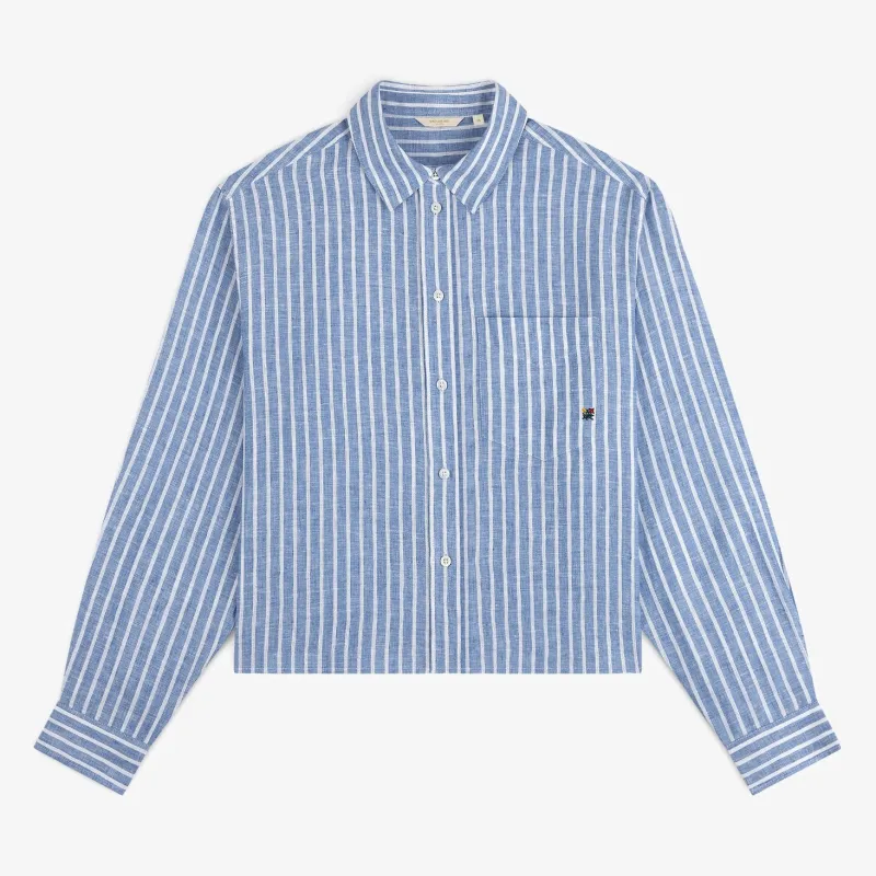 Striped Linen Casual Shirt made by Aime Leon Dore
