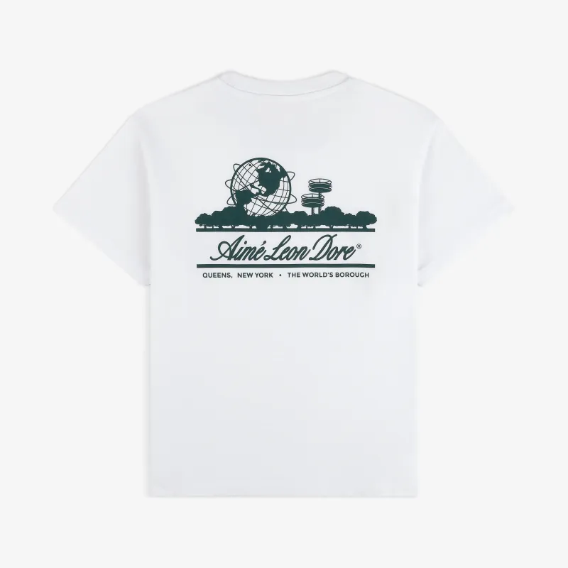 Cropped Aloe-Blend Unisphere Tee made by Aime Leon Dore