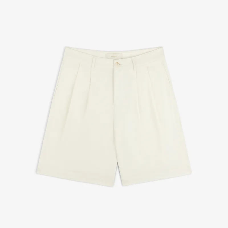 Pleated Linen Blend Bermuda Short made by Aime Leon Dore