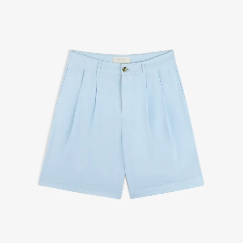 Pleated Linen Blend Bermuda Short made by Aime Leon Dore