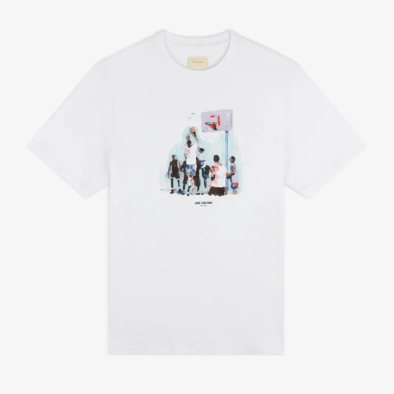 Mesaikos Hoops Tee made by Aime Leon Dore