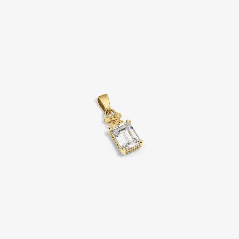 14Kt Gold Crest Gemstone Pendant made by Aime Leon Dore