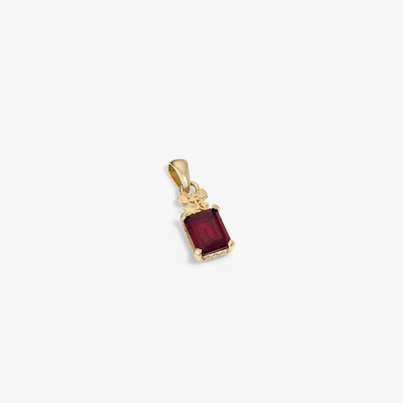14Kt Gold Crest   Gemstone    Pendant made by Aime Leon Dore
