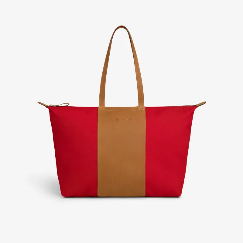 Leather Canvas Zip Tote made by Aime Leon Dore