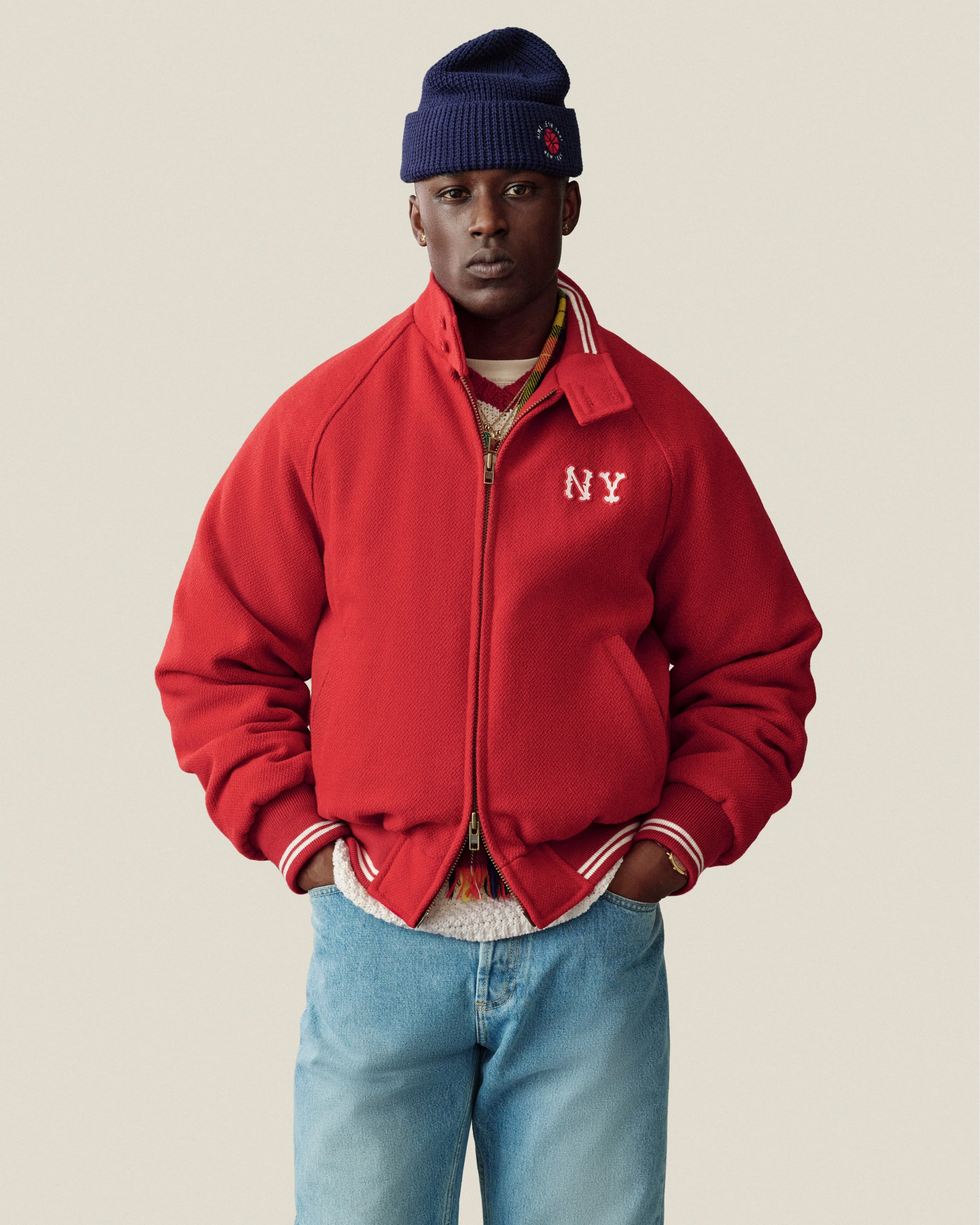 NY Highlanders Wool Varsity Jacket sold by Aime Leon Dore product image thumbnail 3