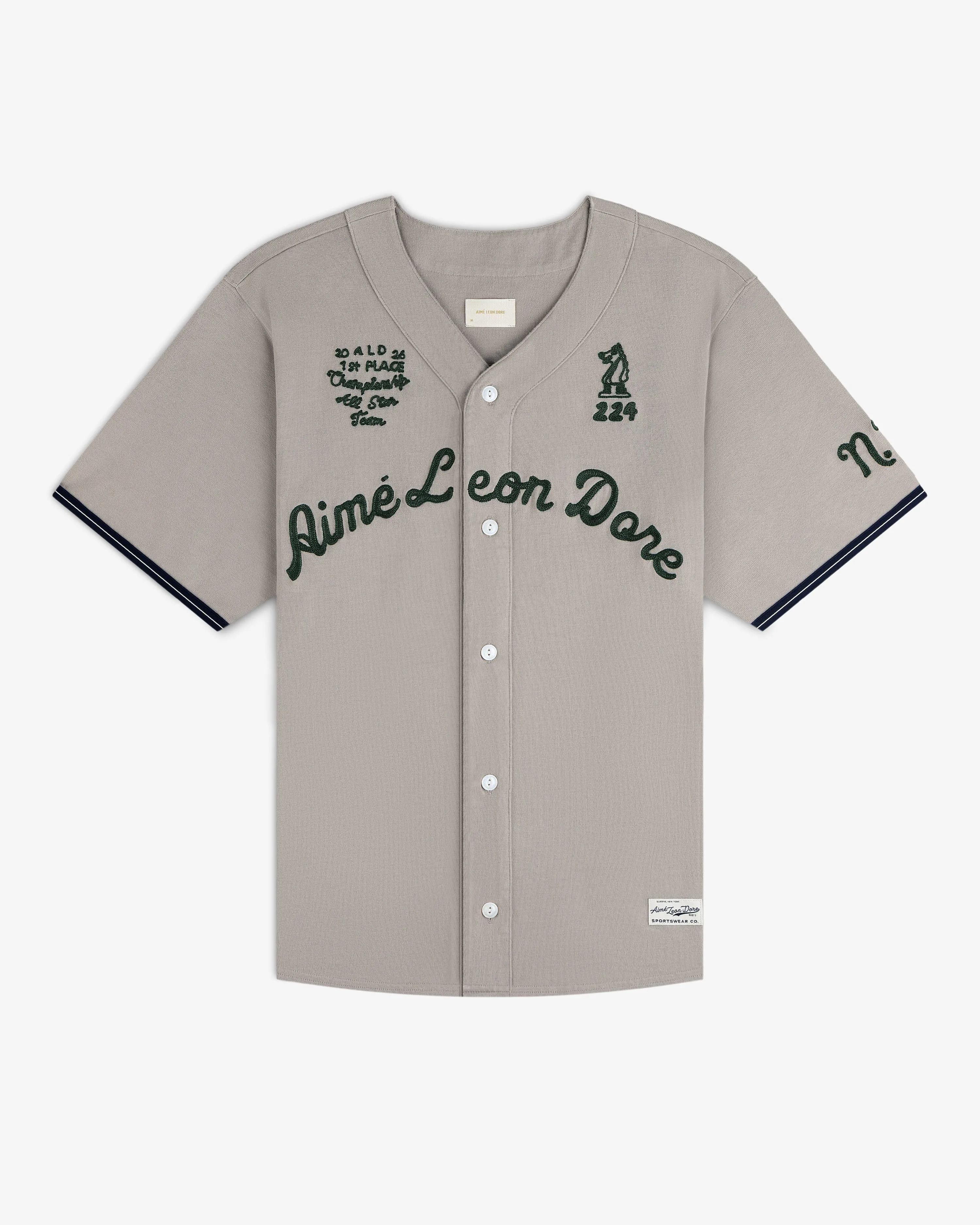 Mulberry Chainstitch Baseball Jersey sold by Aime Leon Dore product image thumbnail 2