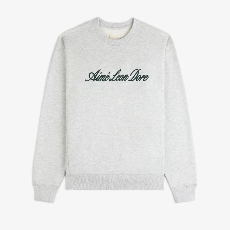 Vintage Script Crewneck Sweatshirt made by Aime Leon Dore