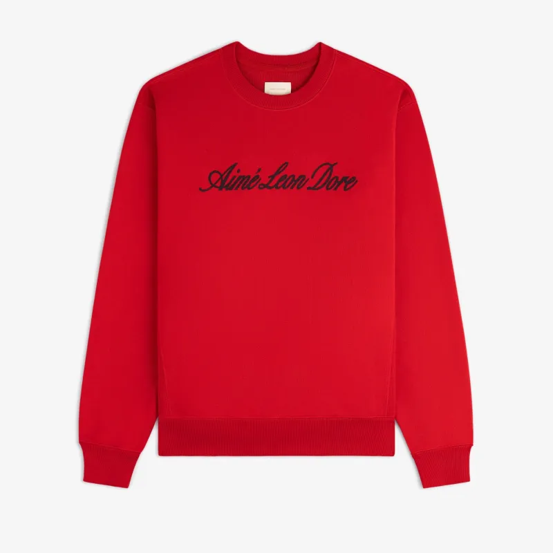 Vintage Script Crewneck Sweatshirt made by Aime Leon Dore
