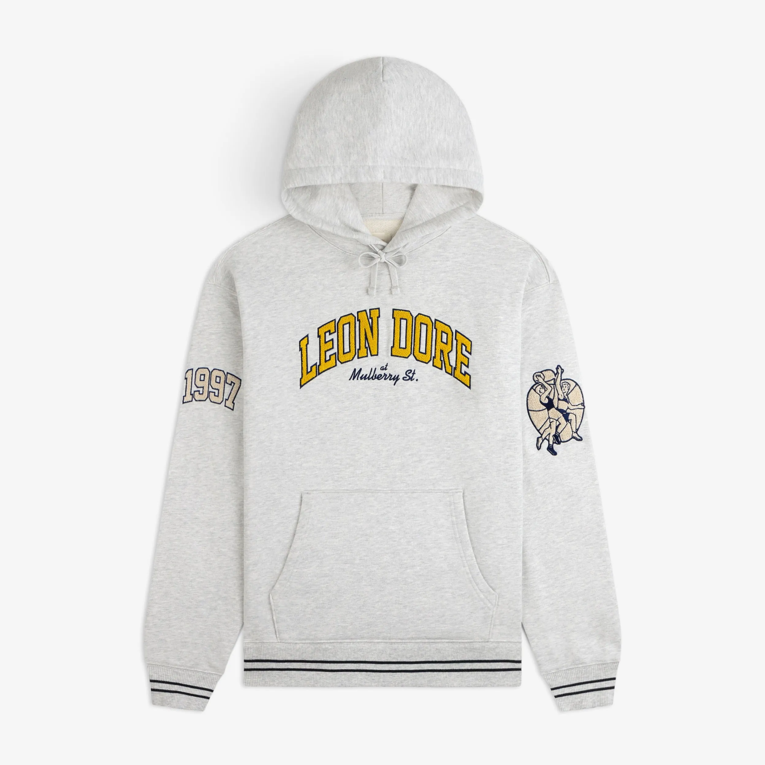 Mulberry Letterman Hoodie sold by Aime Leon Dore