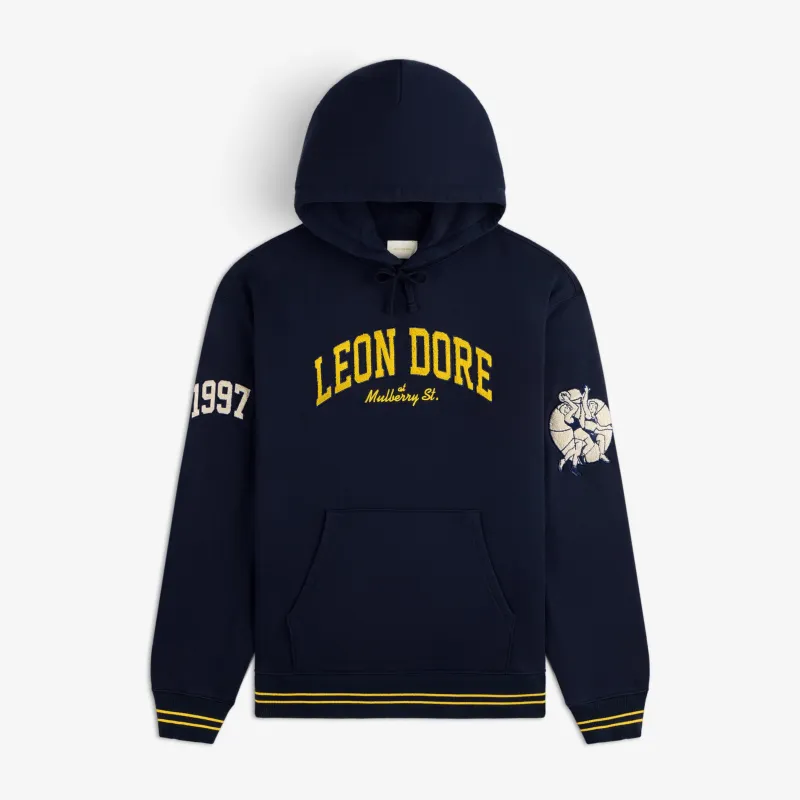 Mulberry Letterman Hoodie made by Aime Leon Dore