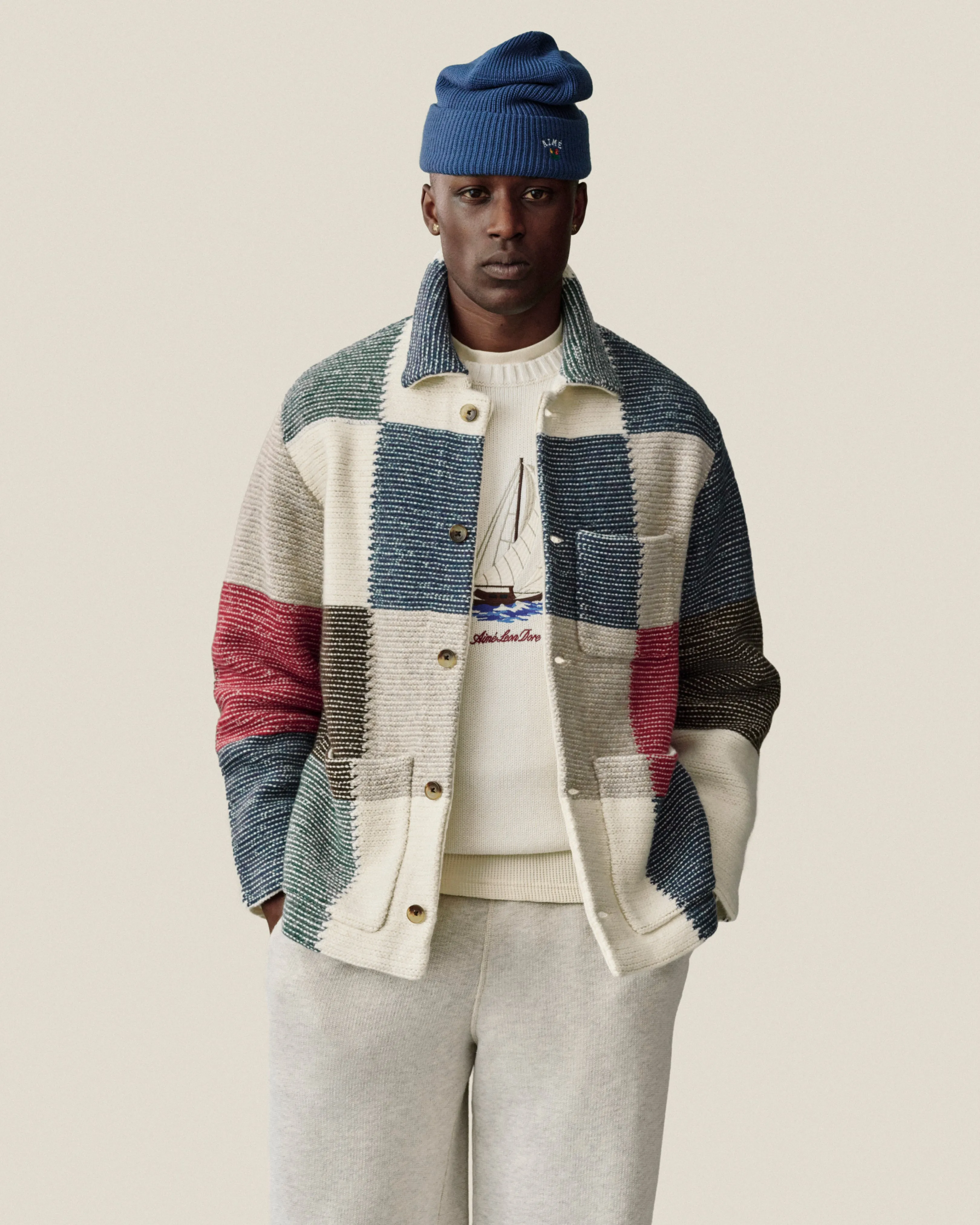 Regatta Embroidered Crewneck Sweater sold by Aime Leon Dore product image thumbnail 3