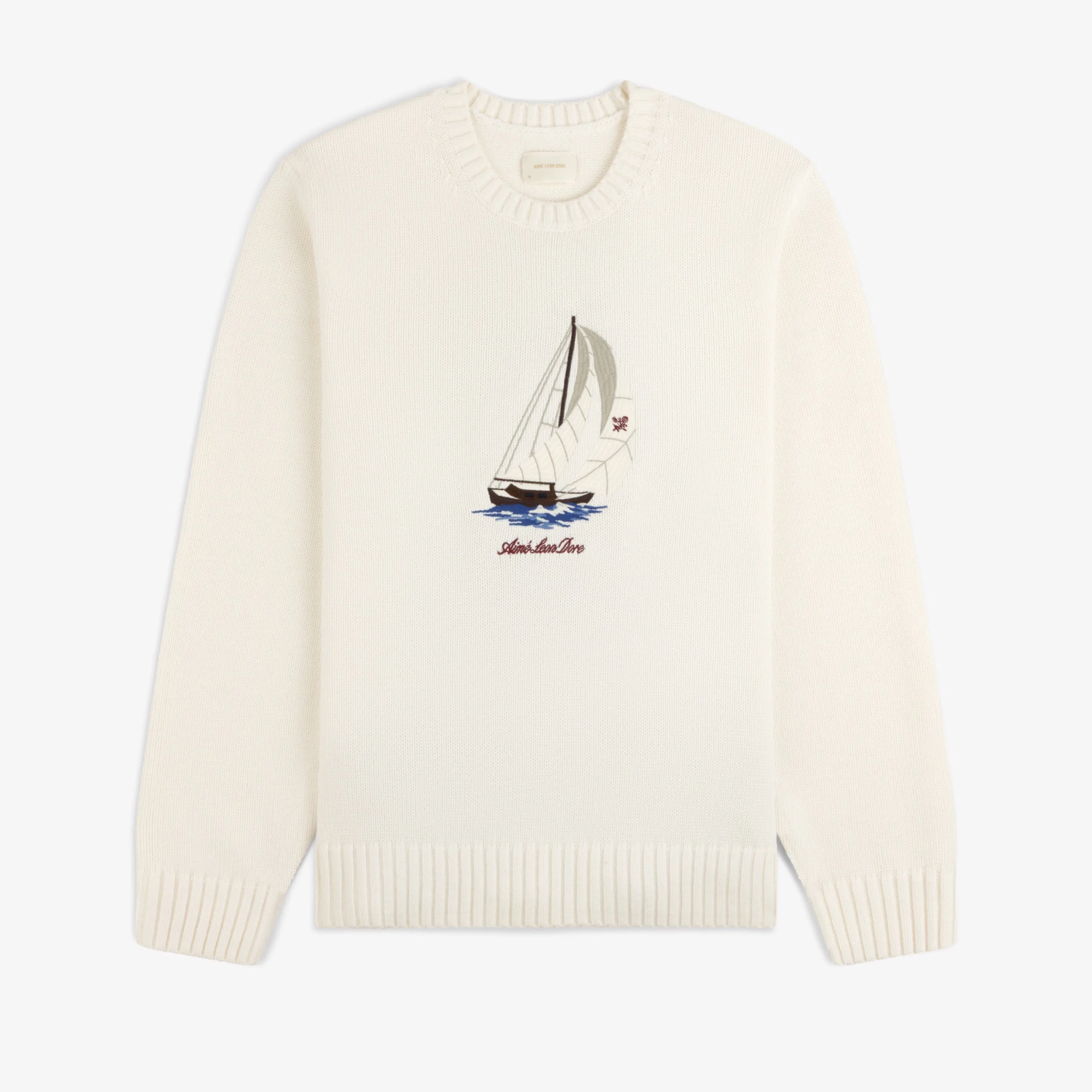 Regatta Embroidered Crewneck Sweater sold by Aime Leon Dore