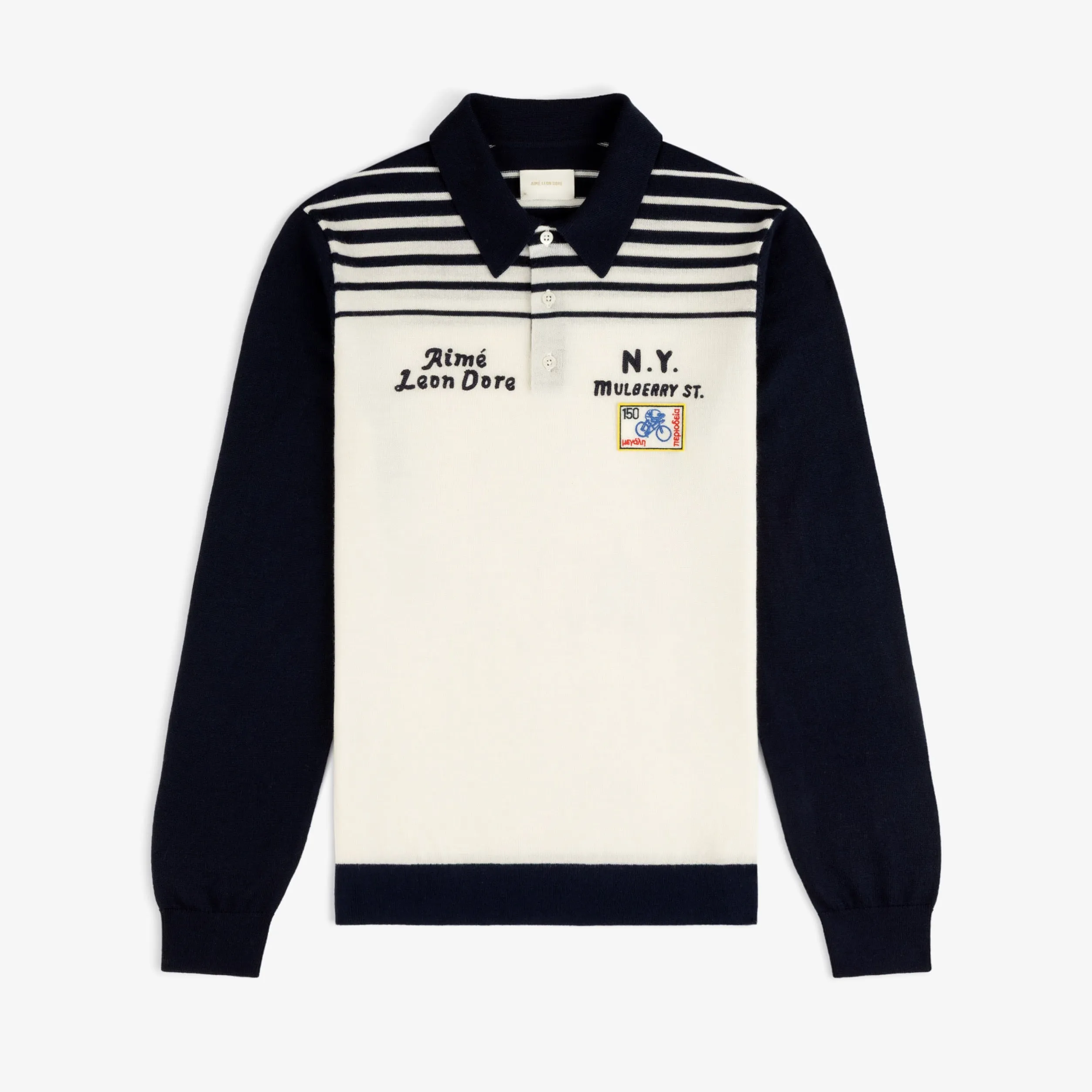Merino Wool Knit Cycling Polo sold by Aime Leon Dore