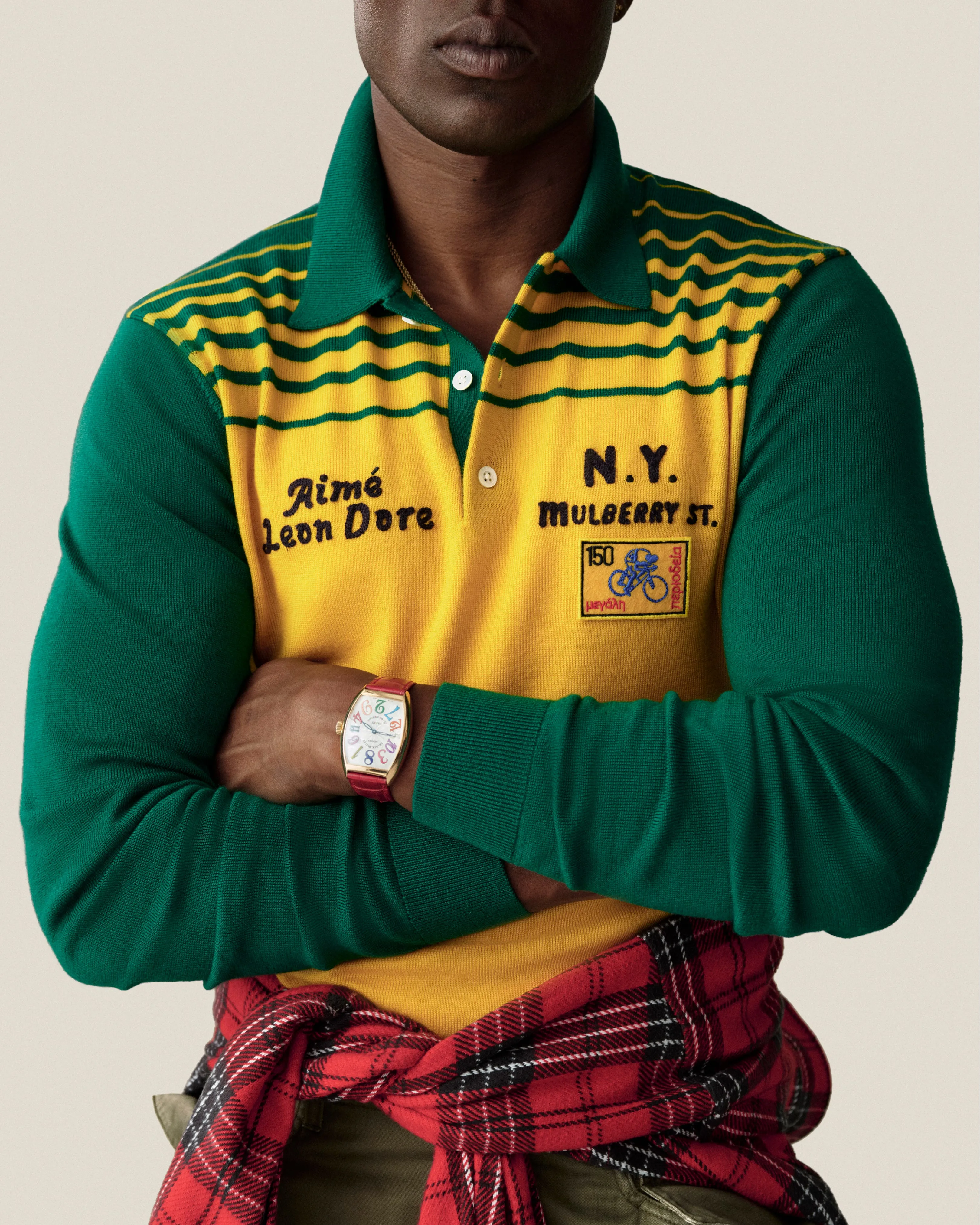 Merino Wool Knit Cycling Polo sold by Aime Leon Dore product image thumbnail 3