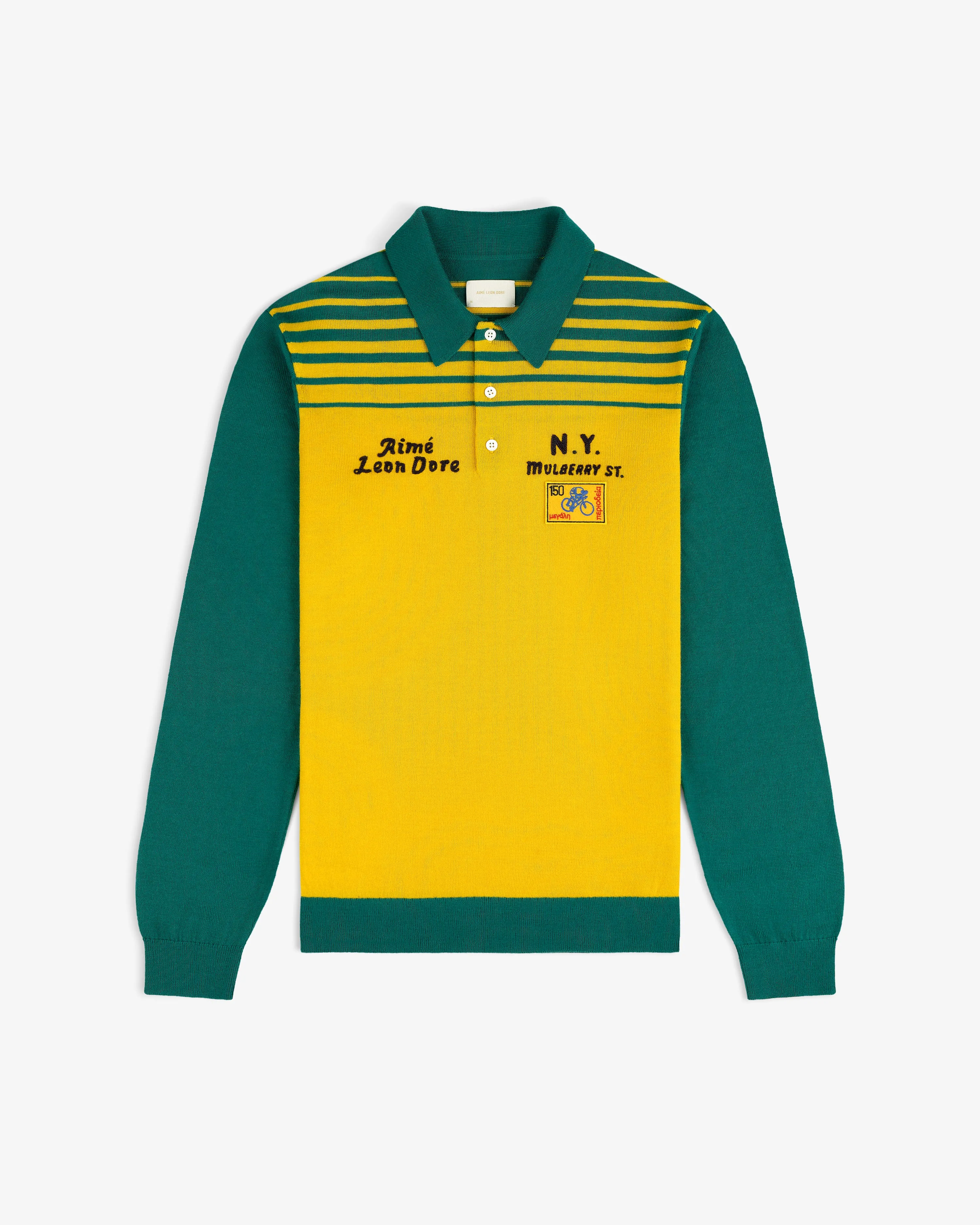 Merino Wool Knit Cycling Polo sold by Aime Leon Dore product image thumbnail 2