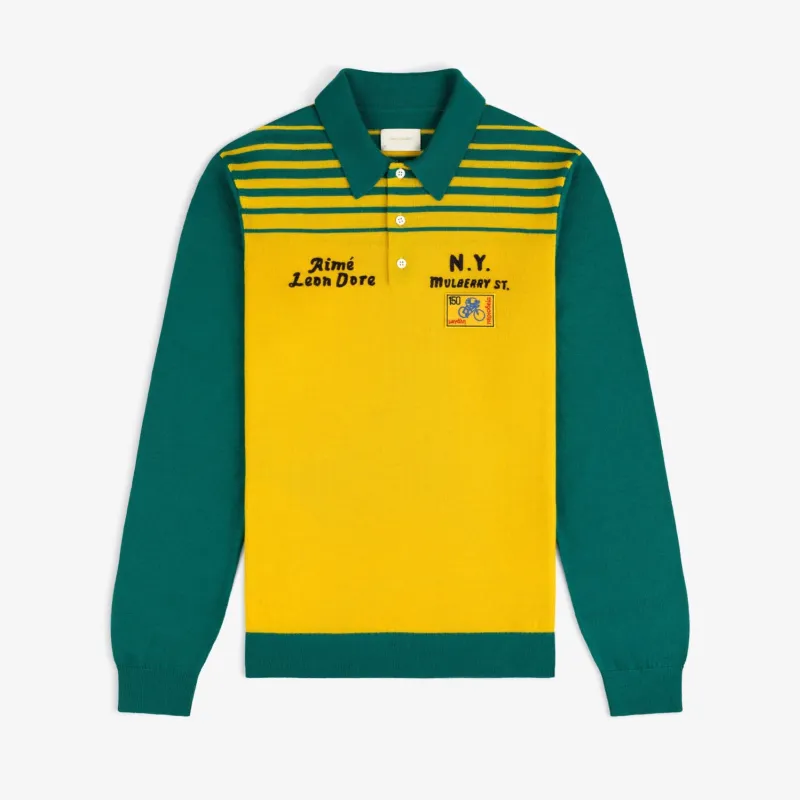 Merino Wool Knit Cycling Polo made by Aime Leon Dore