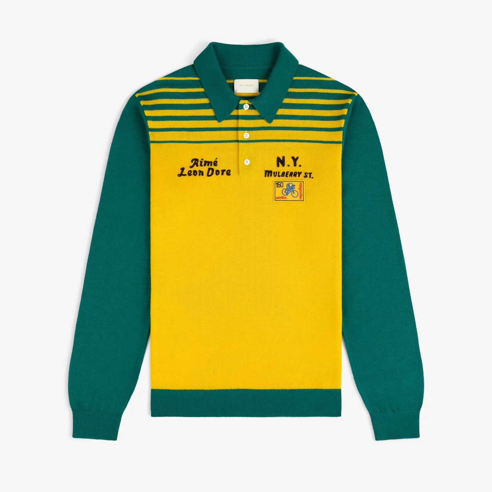 Merino Wool Knit Cycling Polo sold by Aime Leon Dore