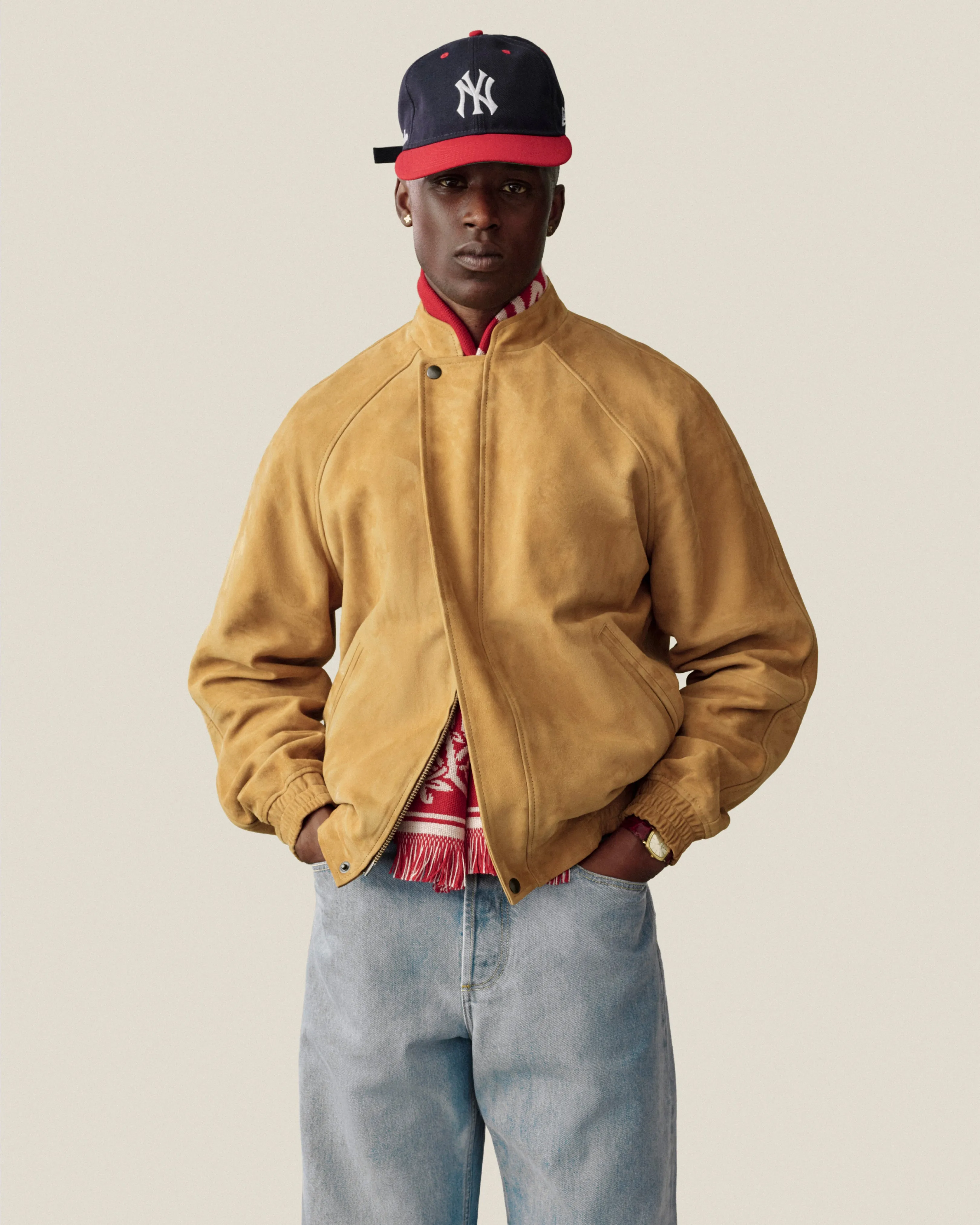 Suede Cafe Racer Jacket sold by Aime Leon Dore product image thumbnail 3
