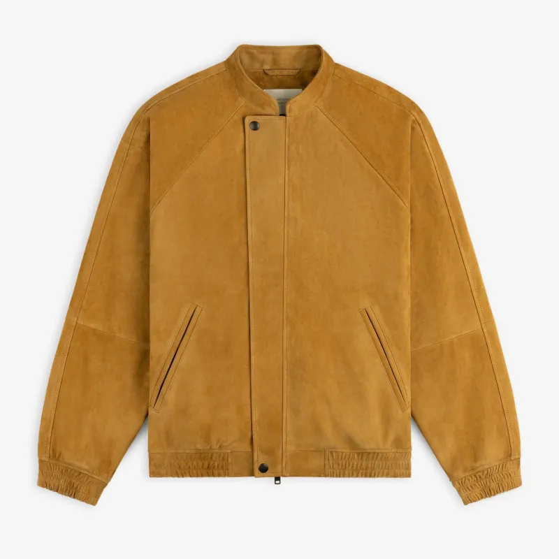 Suede Cafe Racer Jacket made by Aime Leon Dore