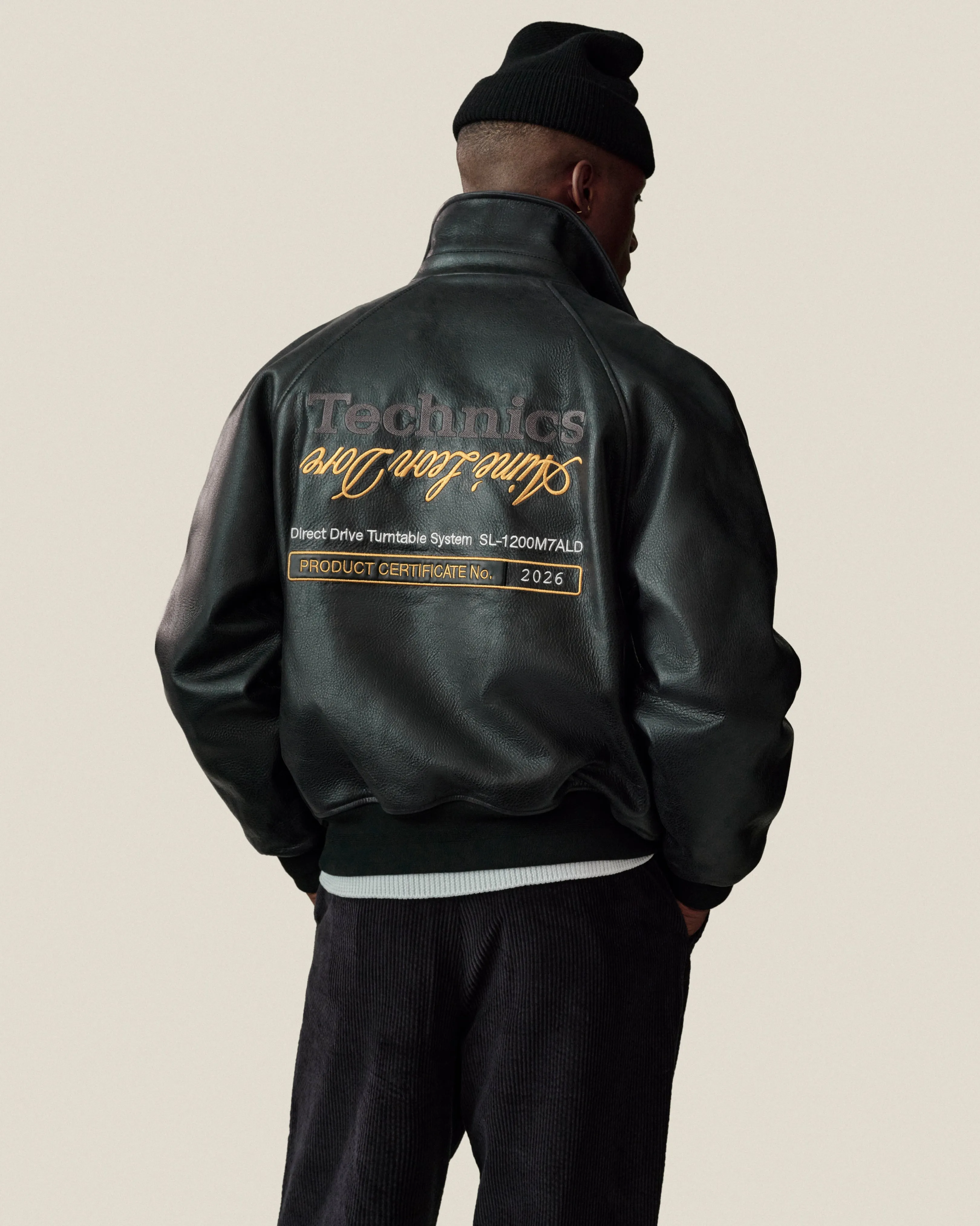 ALD / Technics Varsity Leather Jacket sold by Aime Leon Dore product image thumbnail 3