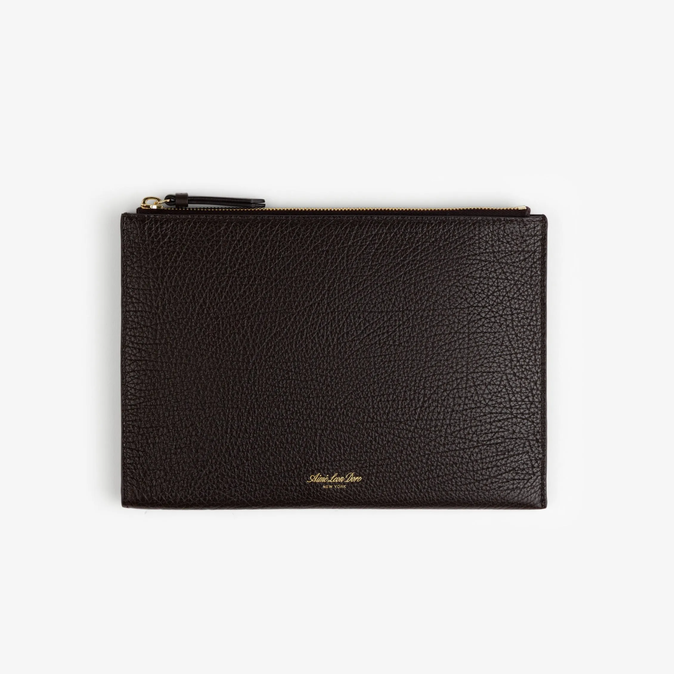 Small Tumbled Leather Pouch sold by Aime Leon Dore