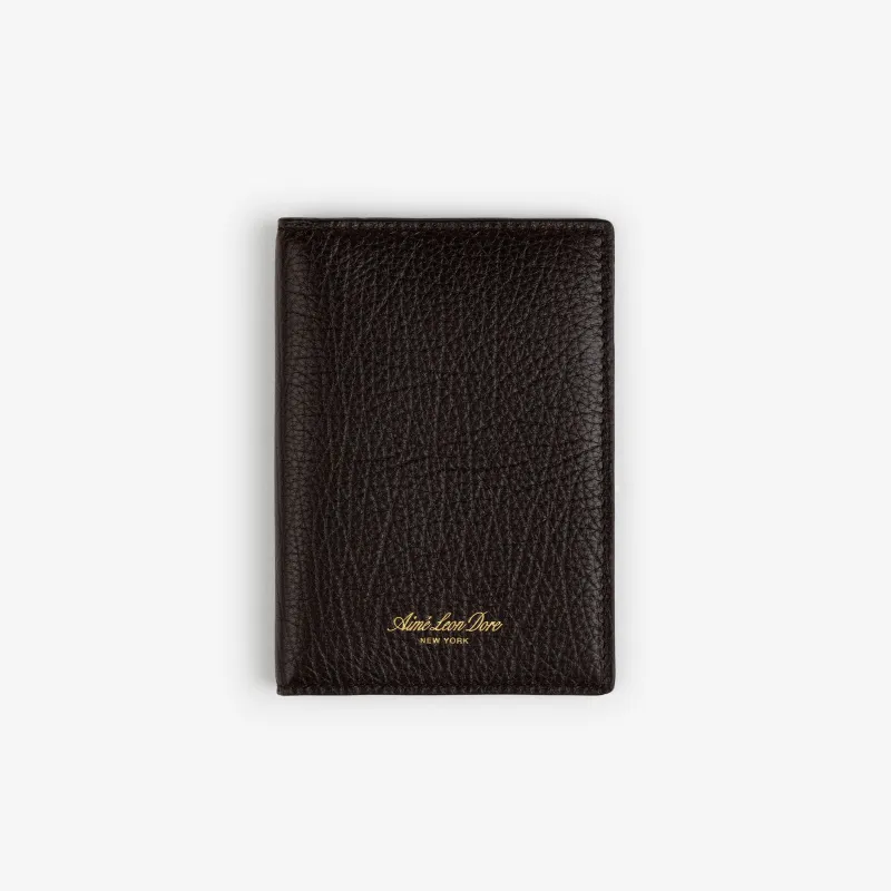 Tumbled Leather Passport Holder made by Aime Leon Dore