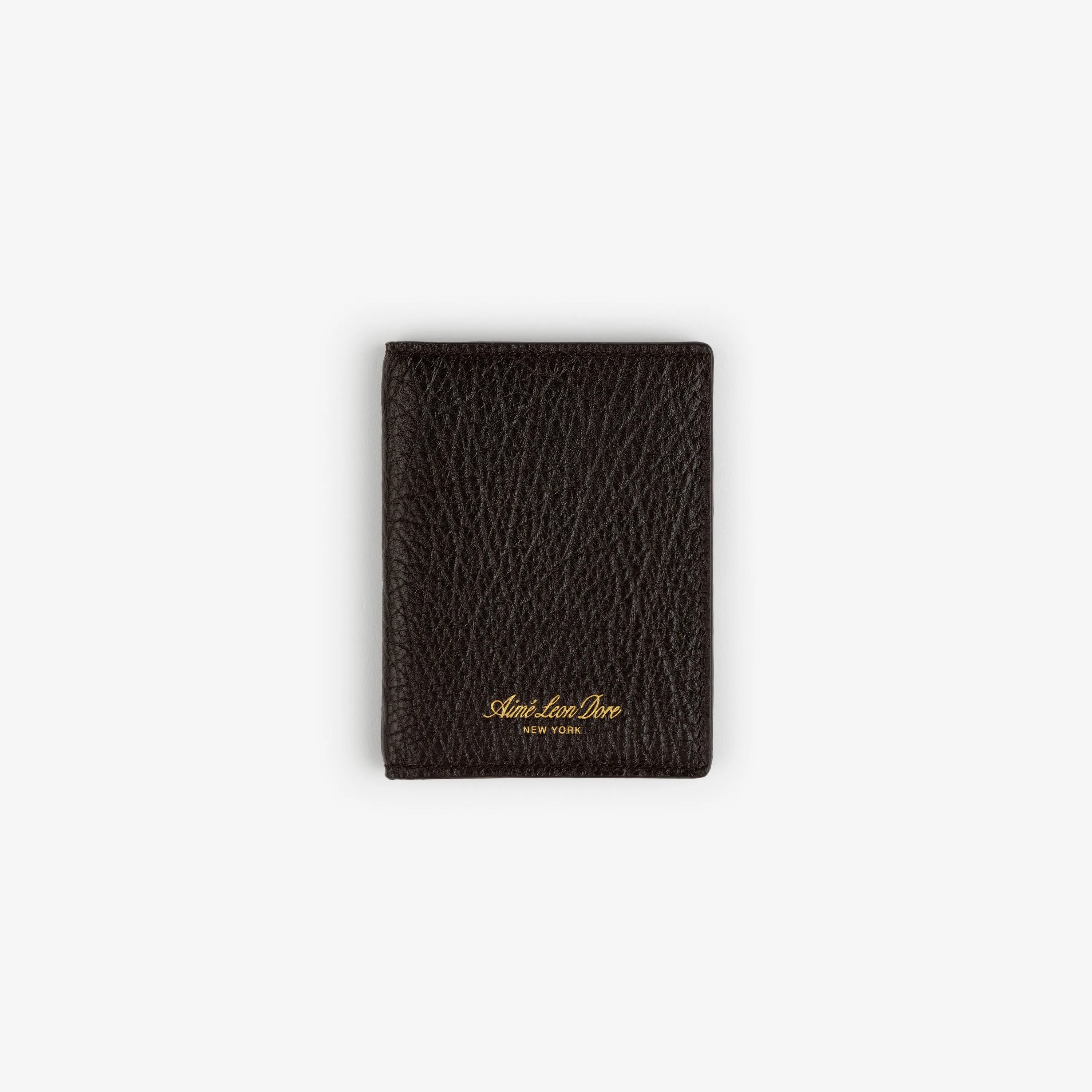 Tumbled Leather Bi-Fold Wallet sold by Aime Leon Dore