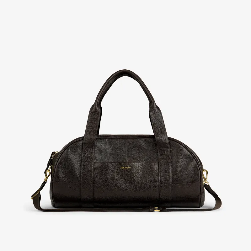 Tumbled Leather Duffle made by Aime Leon Dore