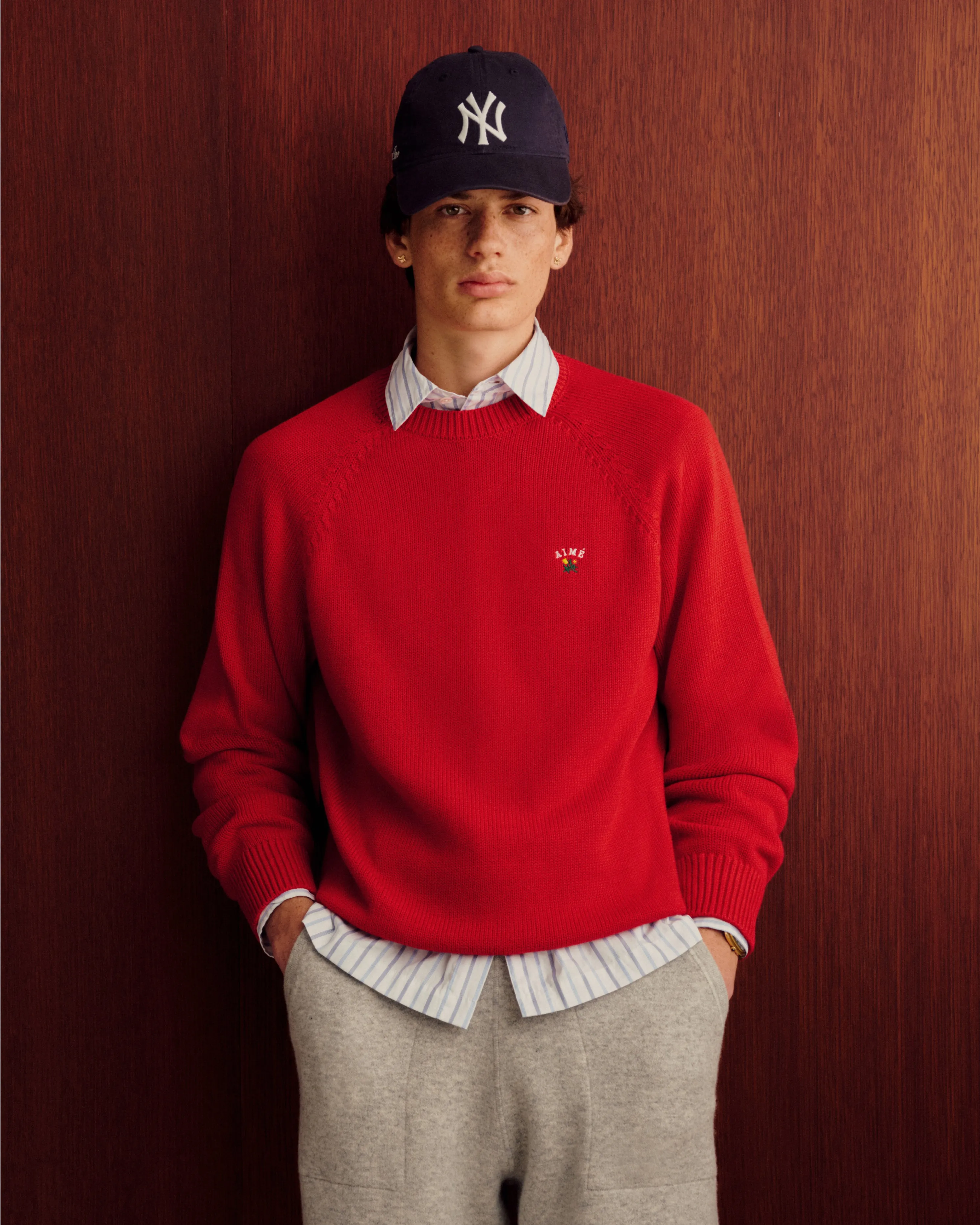 Crest Raglan Sweater sold by Aime Leon Dore product image thumbnail 3