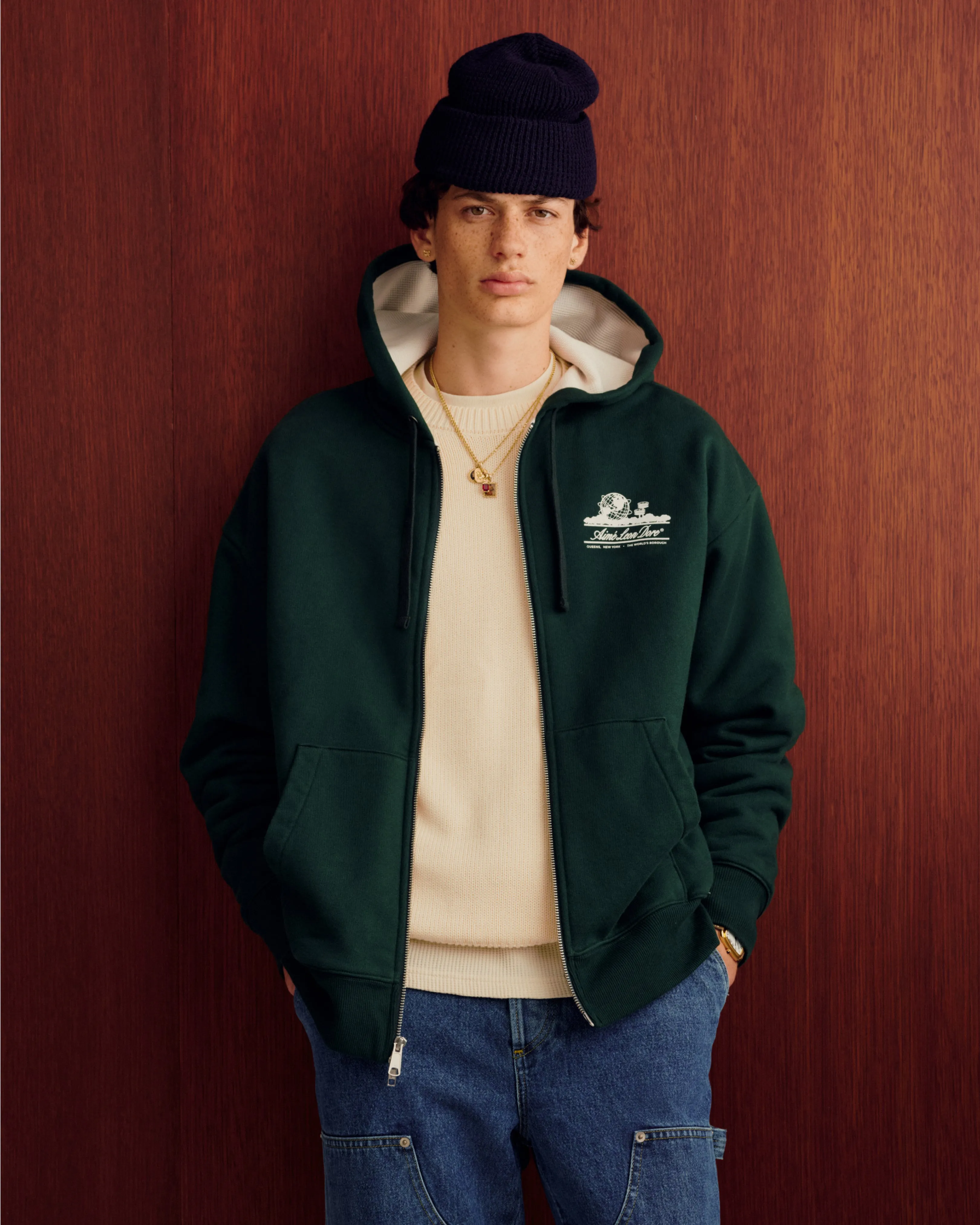 Crest Raglan Sweater sold by Aime Leon Dore product image thumbnail 3