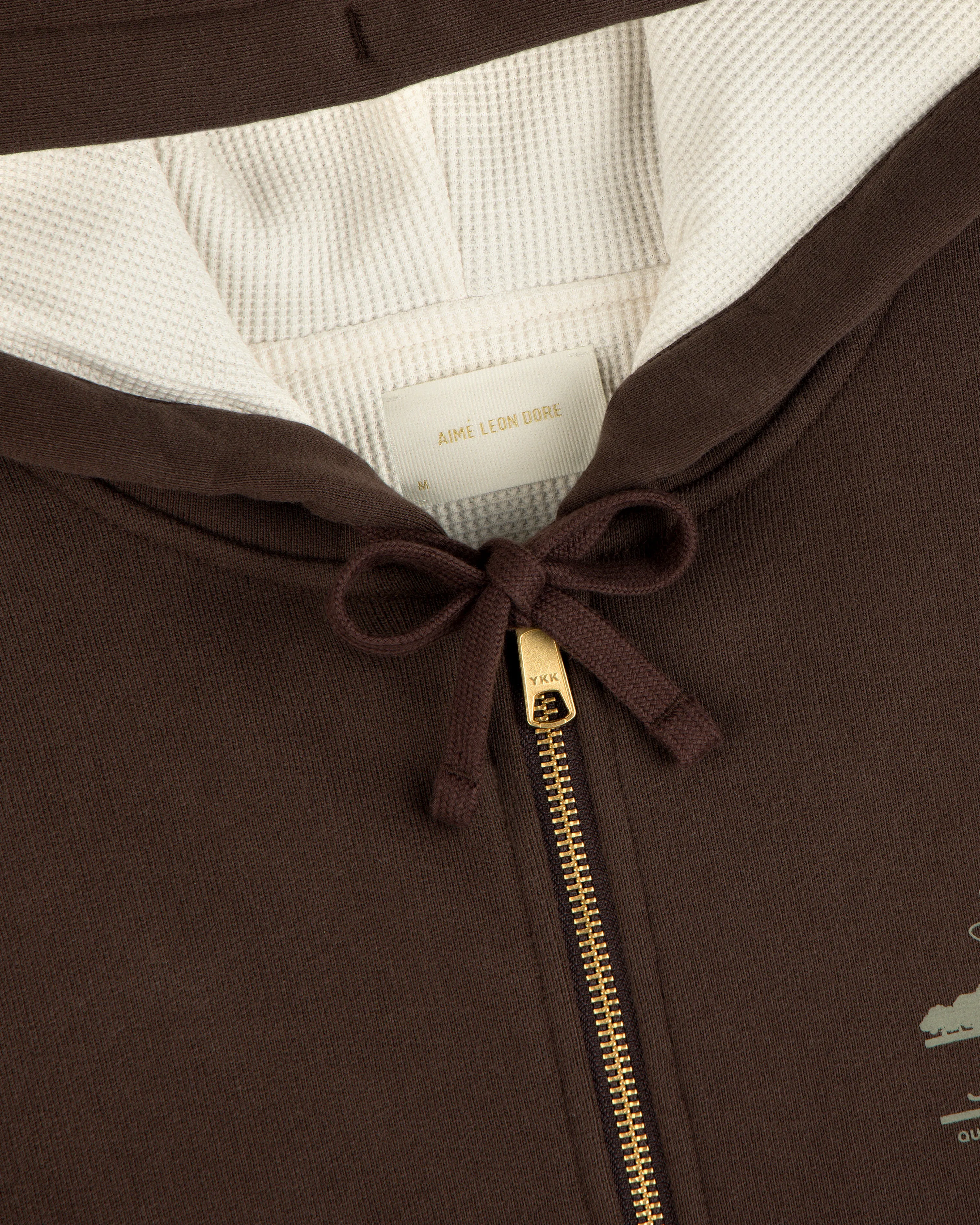 Unisphere Waffle Lined Full-Zip Hoodie sold by Aime Leon Dore product image thumbnail 3