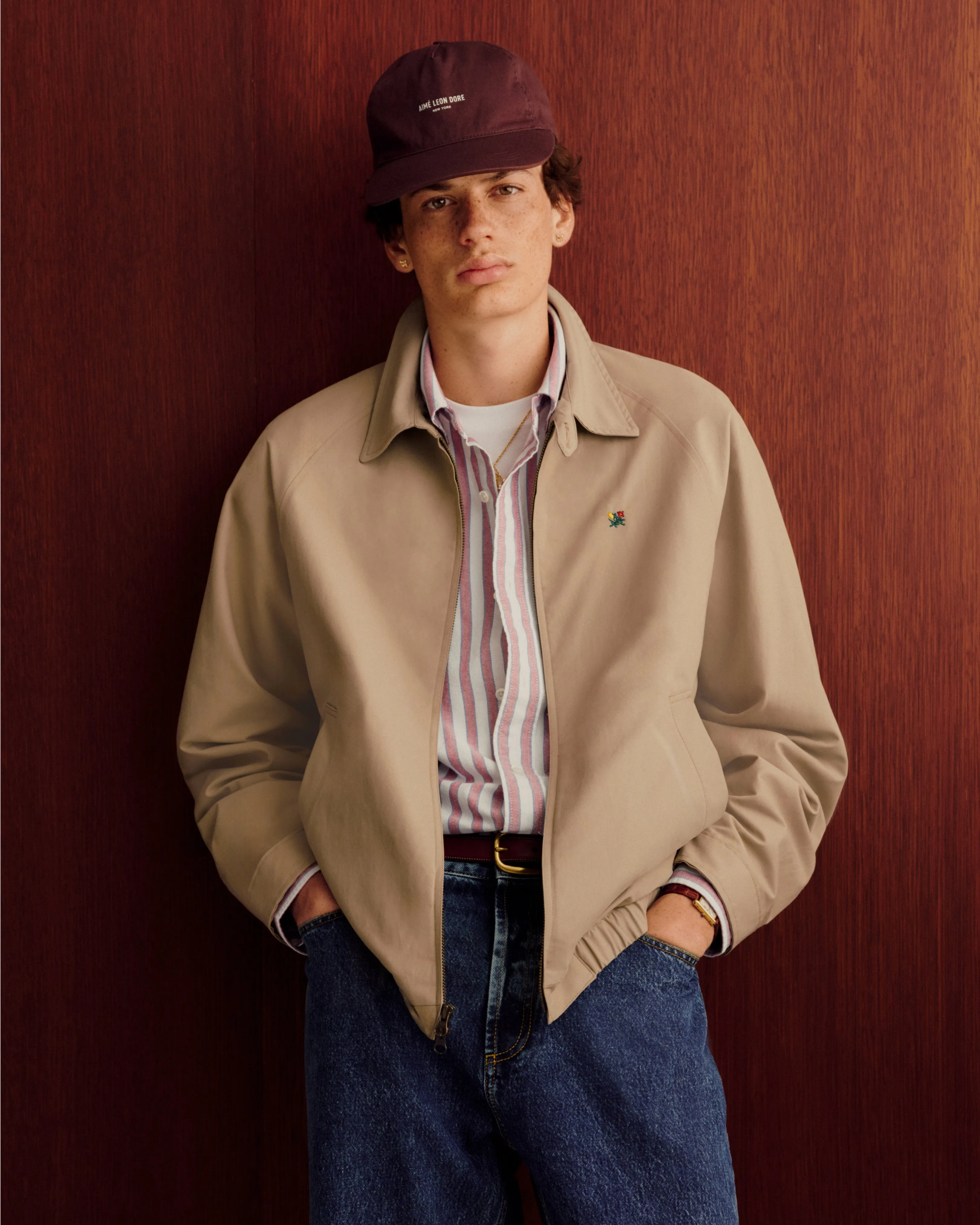Striped Crest Oxford Shirt sold by Aime Leon Dore product image thumbnail 3