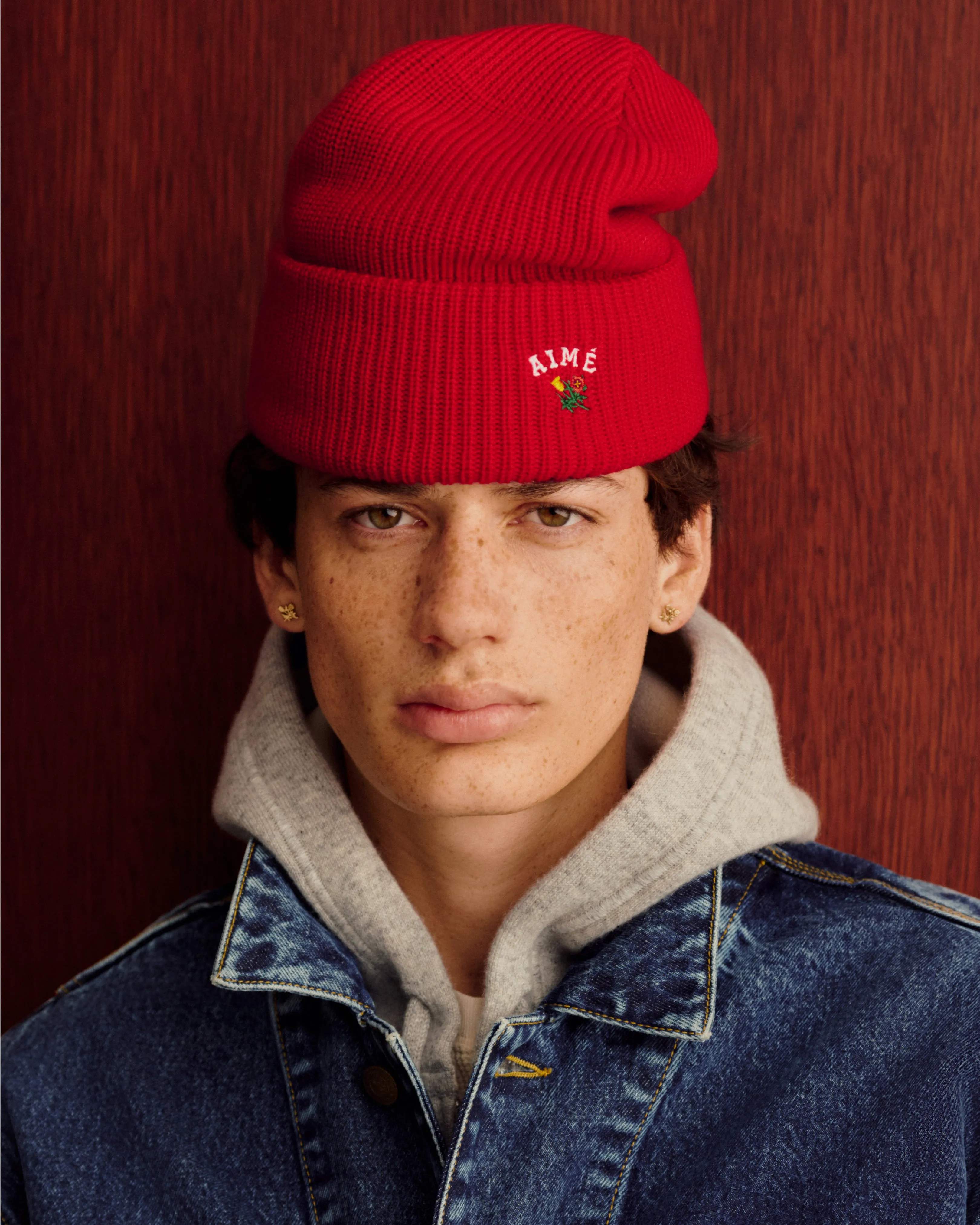 Crest Merino Wool Beanie sold by Aime Leon Dore product image thumbnail 3