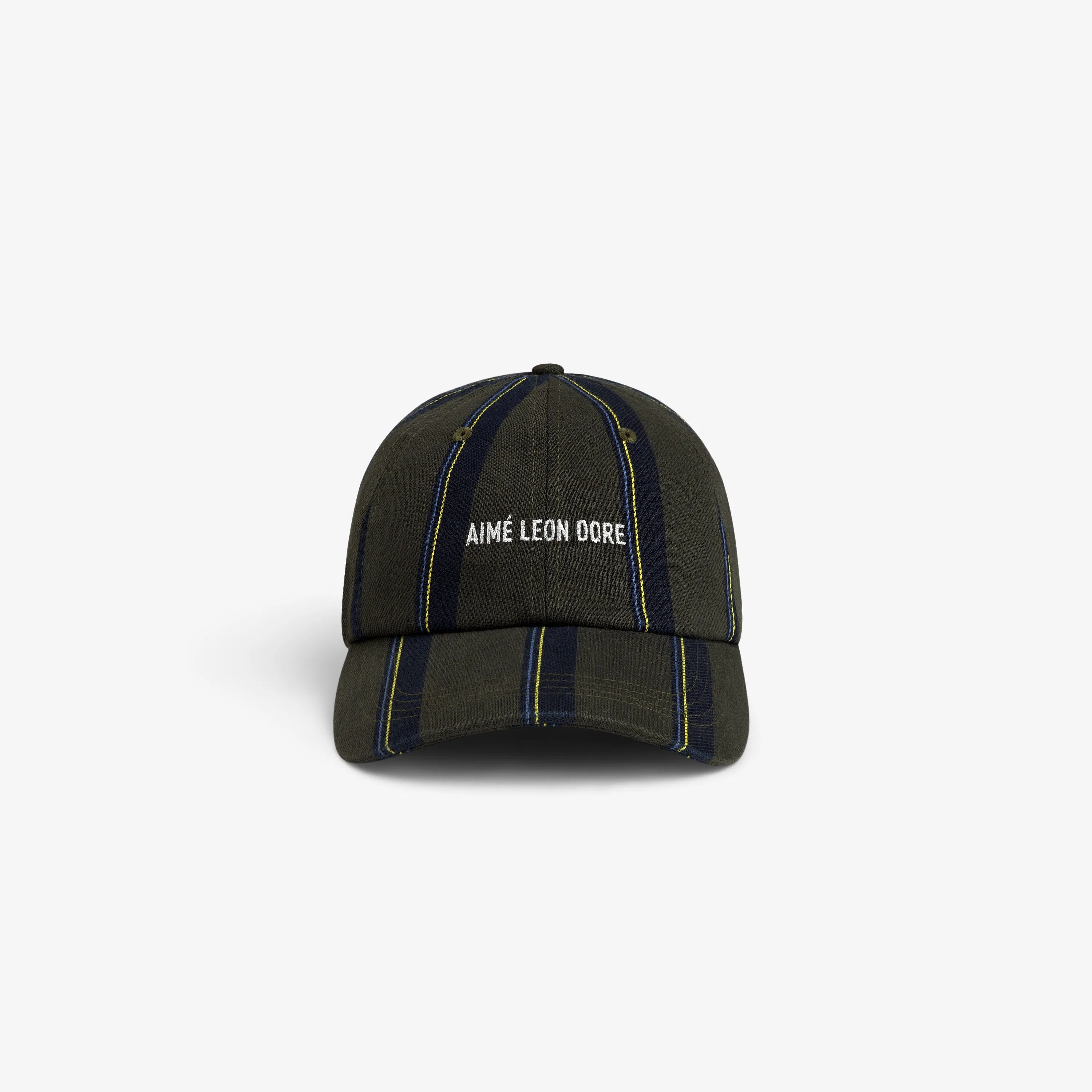 Striped Denim Logo Hat sold by Aime Leon Dore